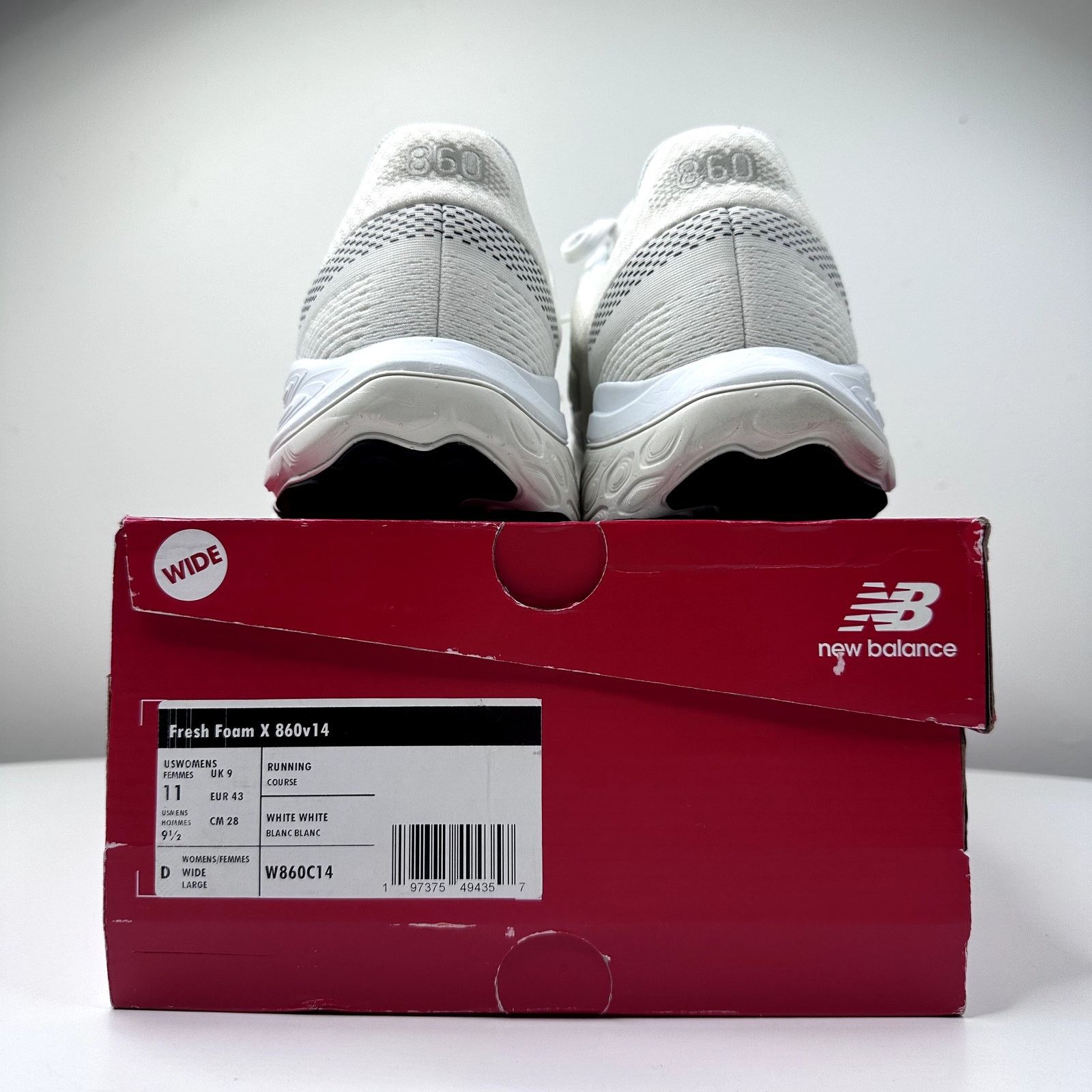 New Balance NEW BALANCE Women's Fresh Foam 860v14 White US 11 Wide D Size US 11 / IT 41 - 5 Thumbnail