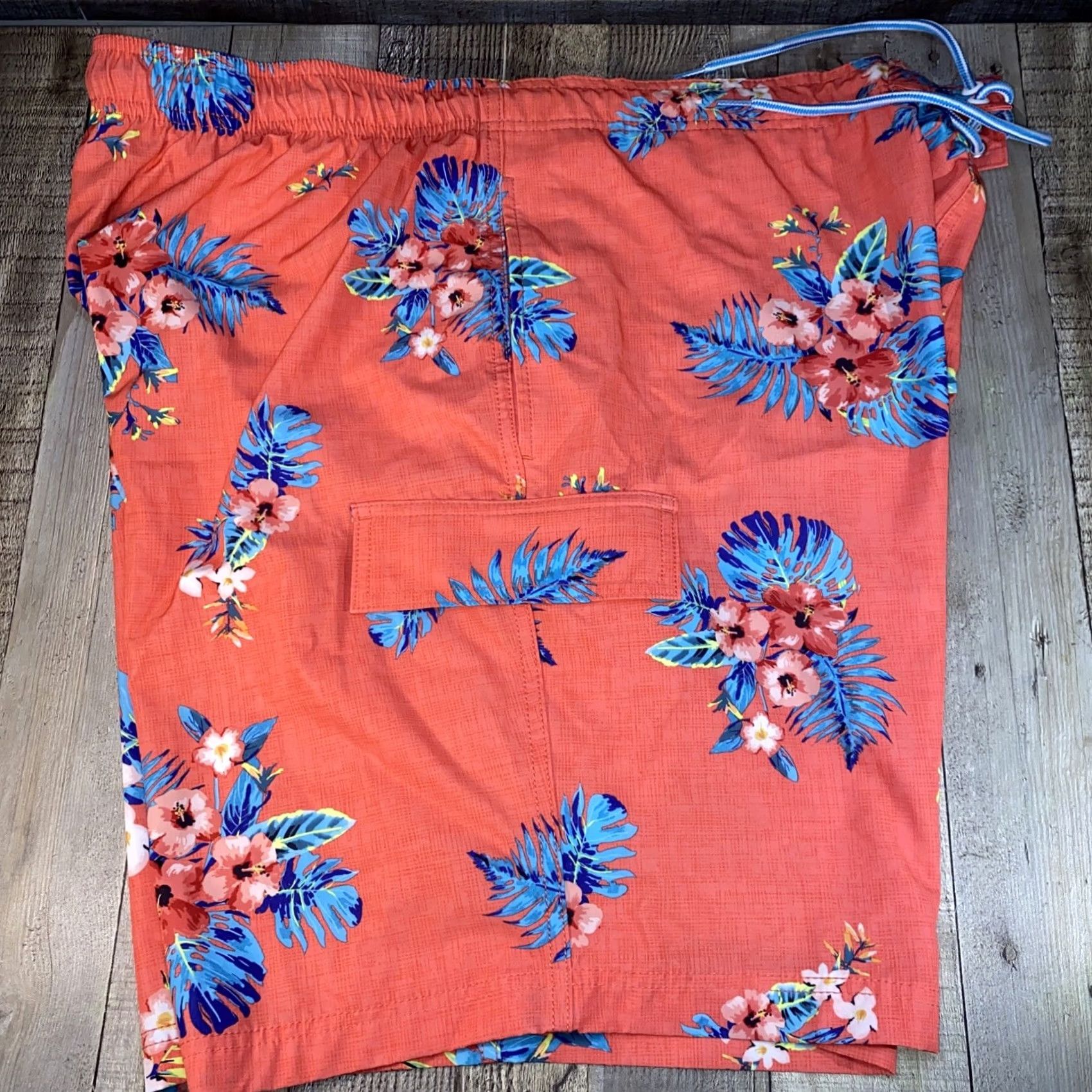 Pinko PINK Men Swim Trunks Floral Blue Pink 46 Big & Tall Beach Pattern Bottom Men Size US 30 / EU 46 - 4 Thumbnail