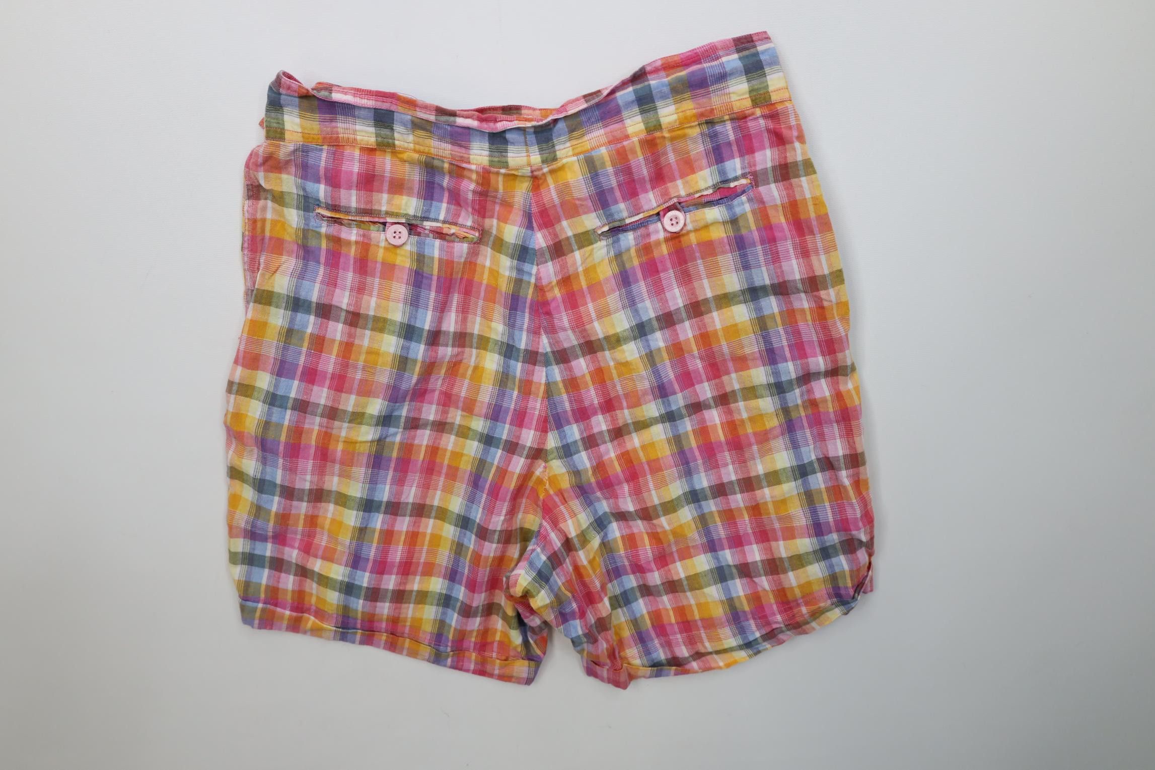 Vintage Vintage 90s Streetwear Madras Gurkha Safari Shorts Cotton Size 26" / US 2 / IT 38 - 12 Thumbnail