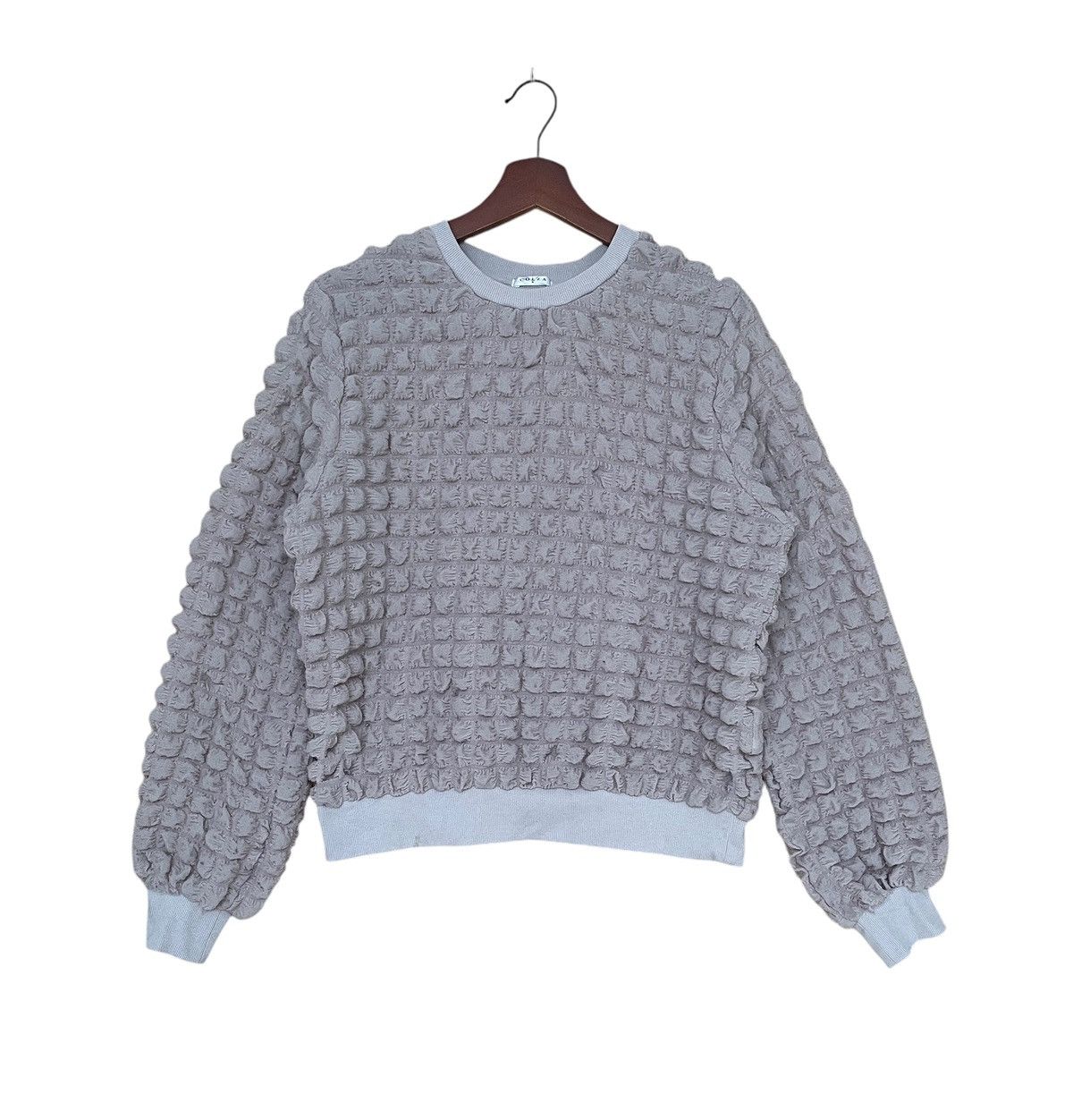 Vintage Japanese Brand Colza Fur Bubble Sweatshirt 2000s