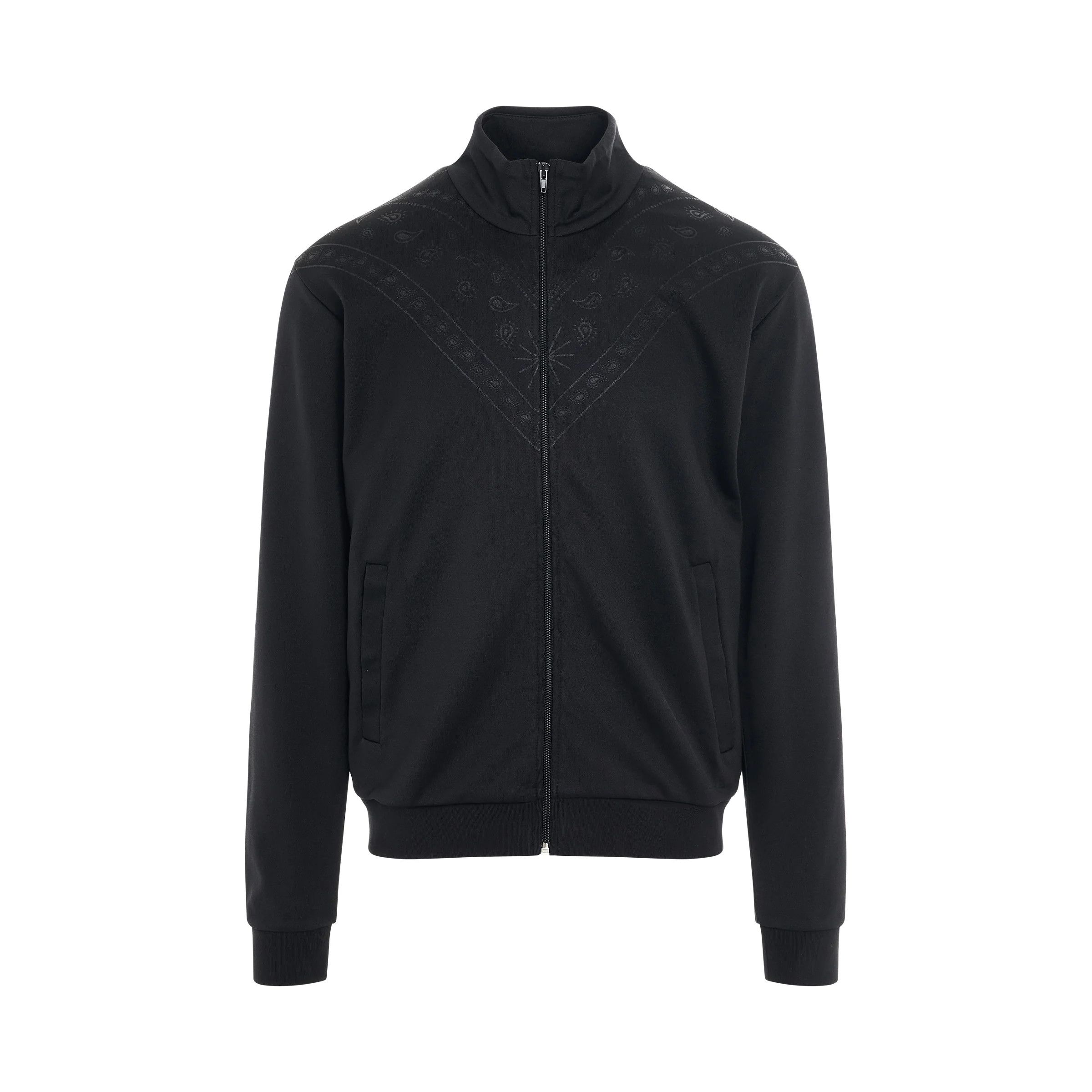 o1mris0824 Track Jacket in Black