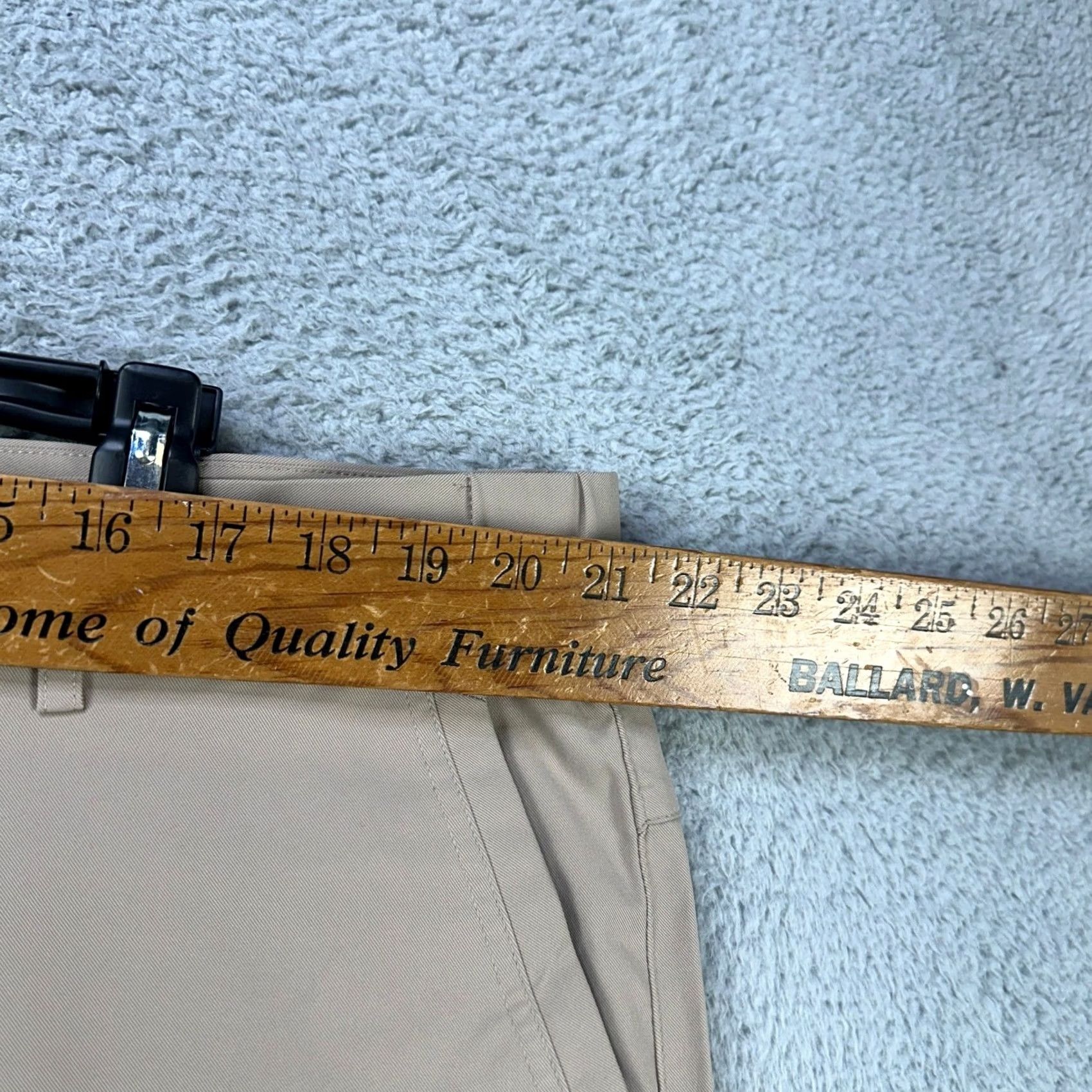 Vintage Jack Archer Mens Chino Pants 40X32 Beige Flat Front Straight Leg Comfort Pockets Casual Classic Size US 40 / EU 56 - 6 Thumbnail