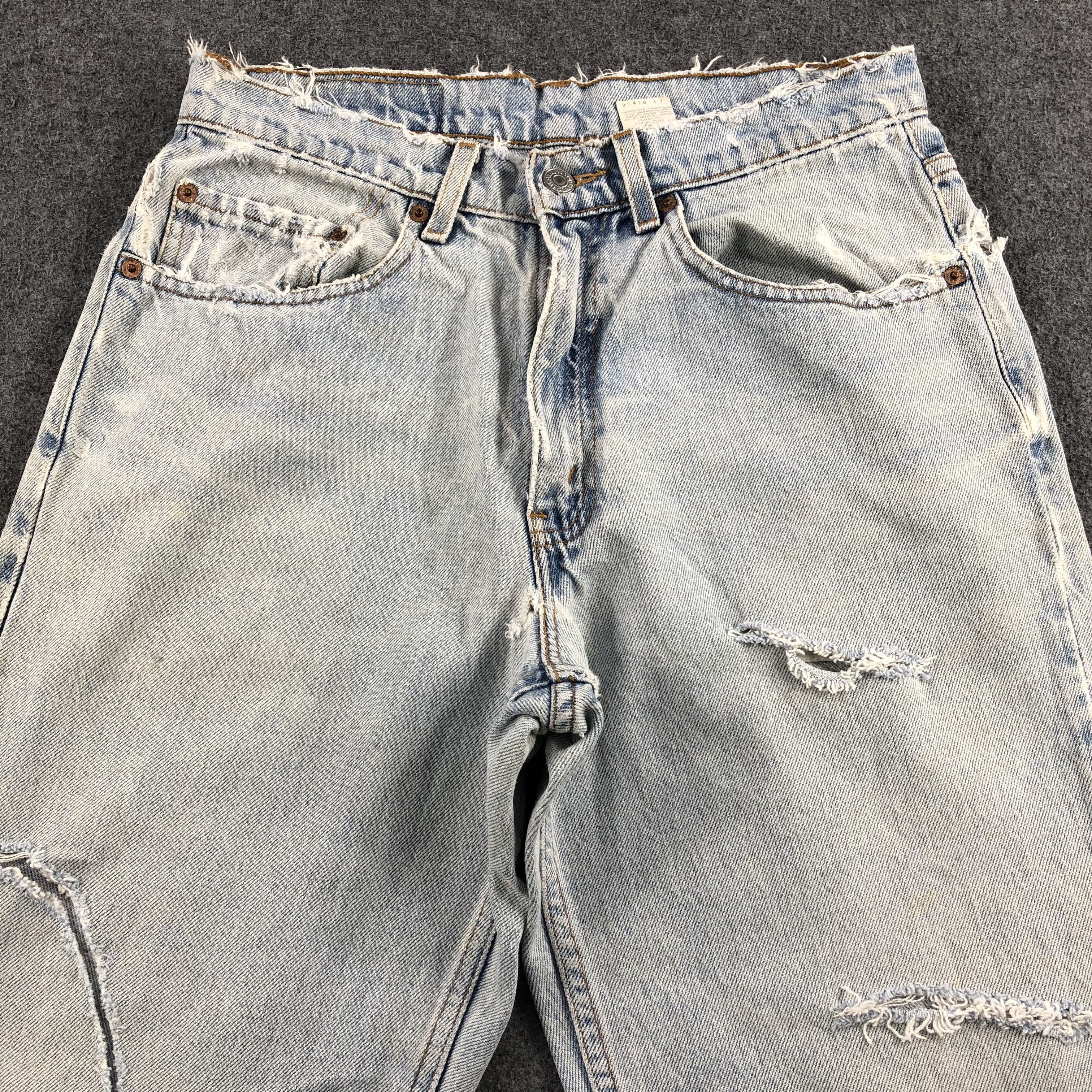 Levi's Vintage 90s Light Wash Levis 550 Jeans-J1658 Size US 30 / EU 46 - 3 Thumbnail
