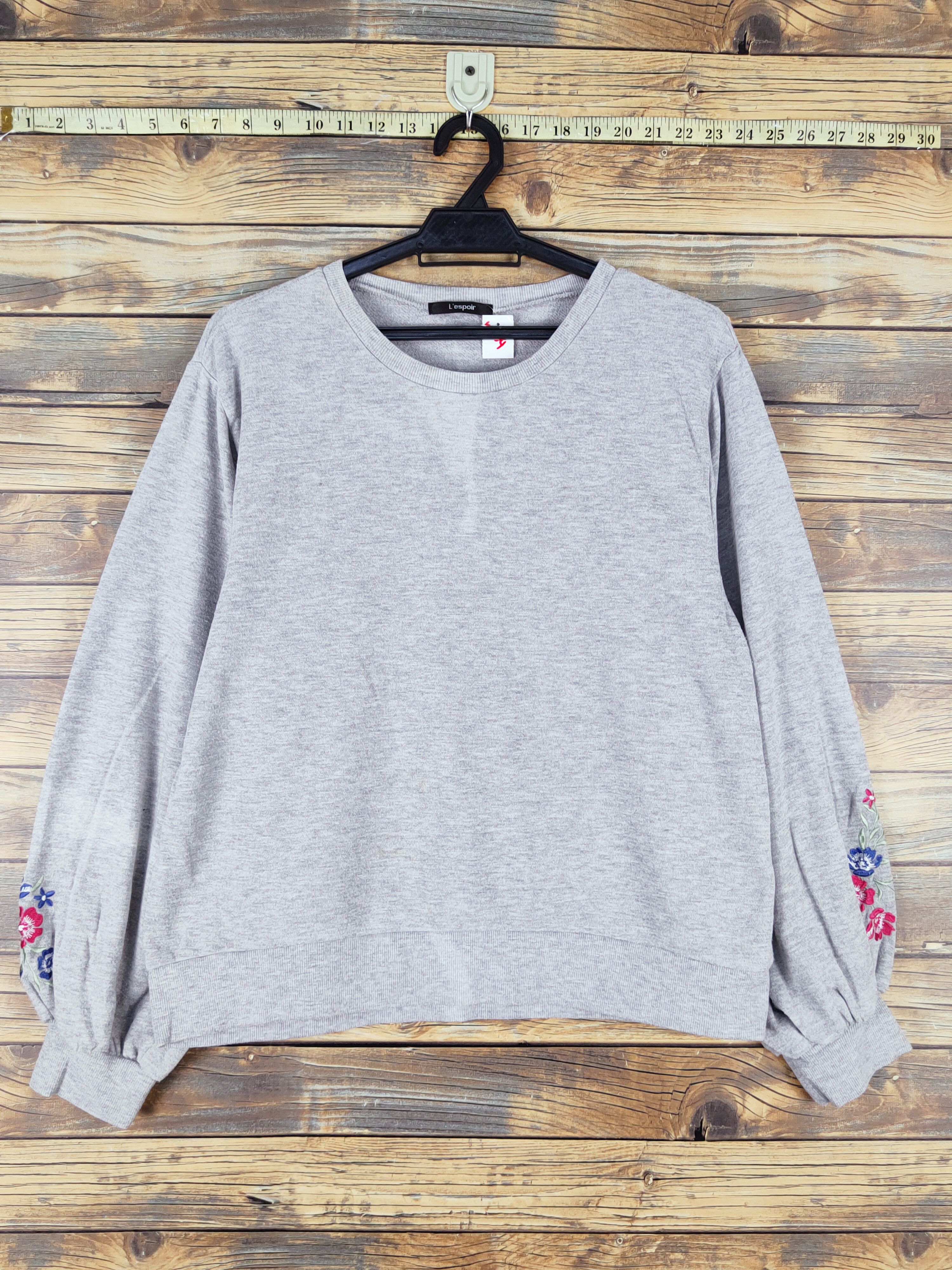 Japanese Brand × Vintage L'espoir Gray Sweatshirts #W1164 Size L / US 10 / IT 46 - 1 Thumbnail