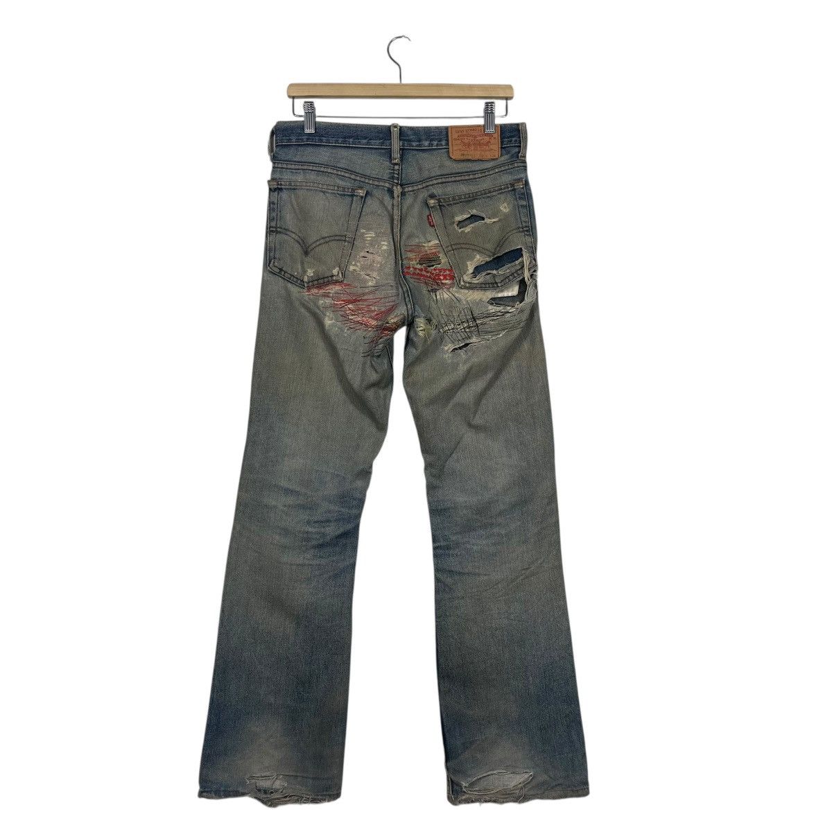 Levi's Vinatage Levis Sashiko Custom Denim Jeans Size US 30 / EU 46 - 7 Thumbnail
