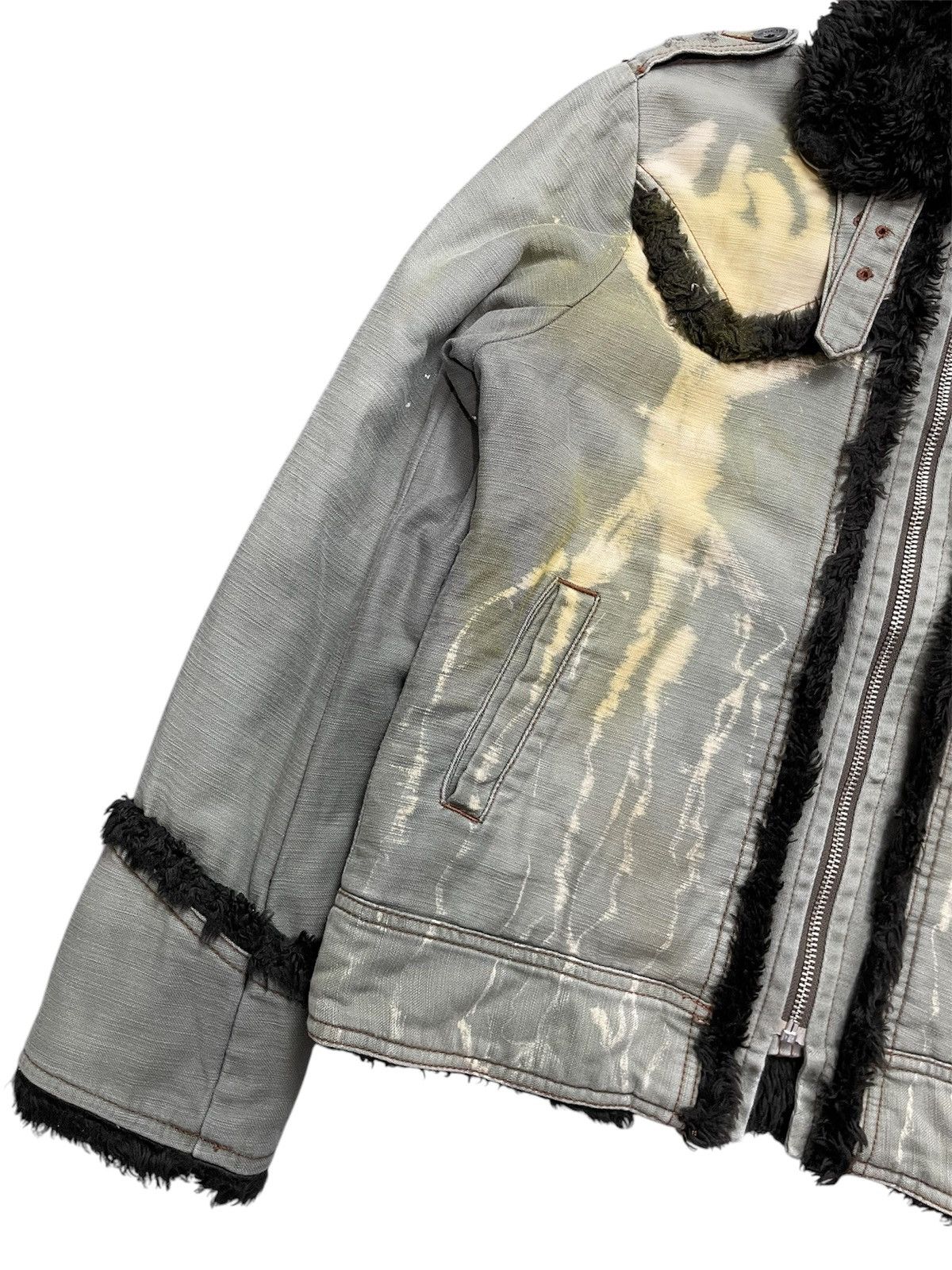 20471120 2000s MISS 503 GOA STYLE Avant-Garde FAUXFUR JACKET Size US M / EU 48-50 / 2 - 8 Thumbnail