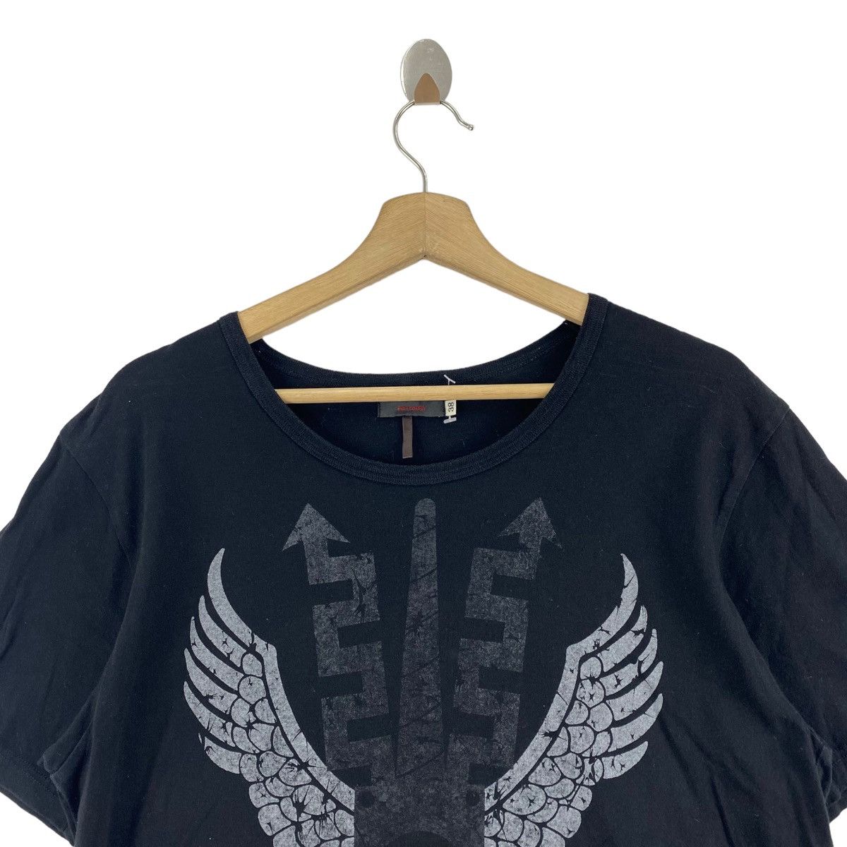 Japanese Brand FULLCOUNT Jeans Japanese Brand Big Print Design Black Short Size US M / EU 48-50 / 2 - 2 Thumbnail