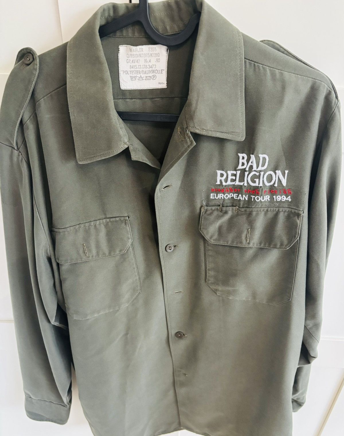Other Bad Religion work shirt military 1994 XL - very rare Size US XL / EU 56 / 4 - 1 Thumbnail