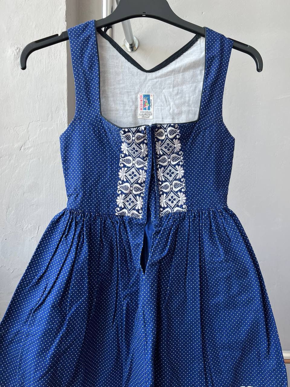Vintage 1960/70 RARE ORIGINAL WURZER DIRNDL AUSTRIA HOLIDAY DRESS 36 Size S / US 4 / IT 40 - 5 Thumbnail