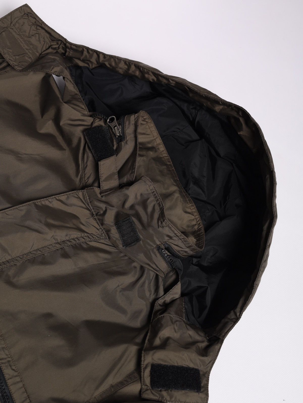Aspesi Alberto Aspesi Tech Nylon Multipocket Jacket Khaki Olive Size US L / EU 52-54 / 3 - 7 Thumbnail