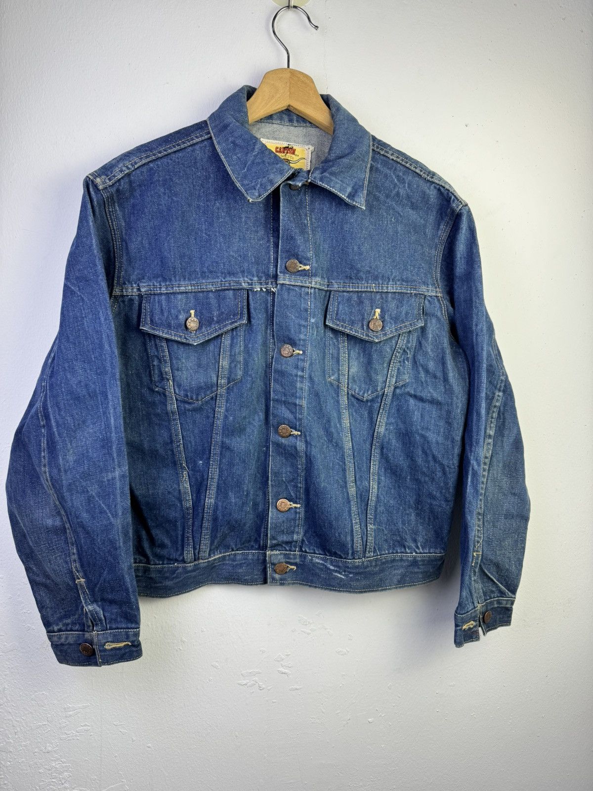 Vintage vintage 70s Canton X-West denim jacket Size US L / EU 52-54 / 3 - 2 Thumbnail