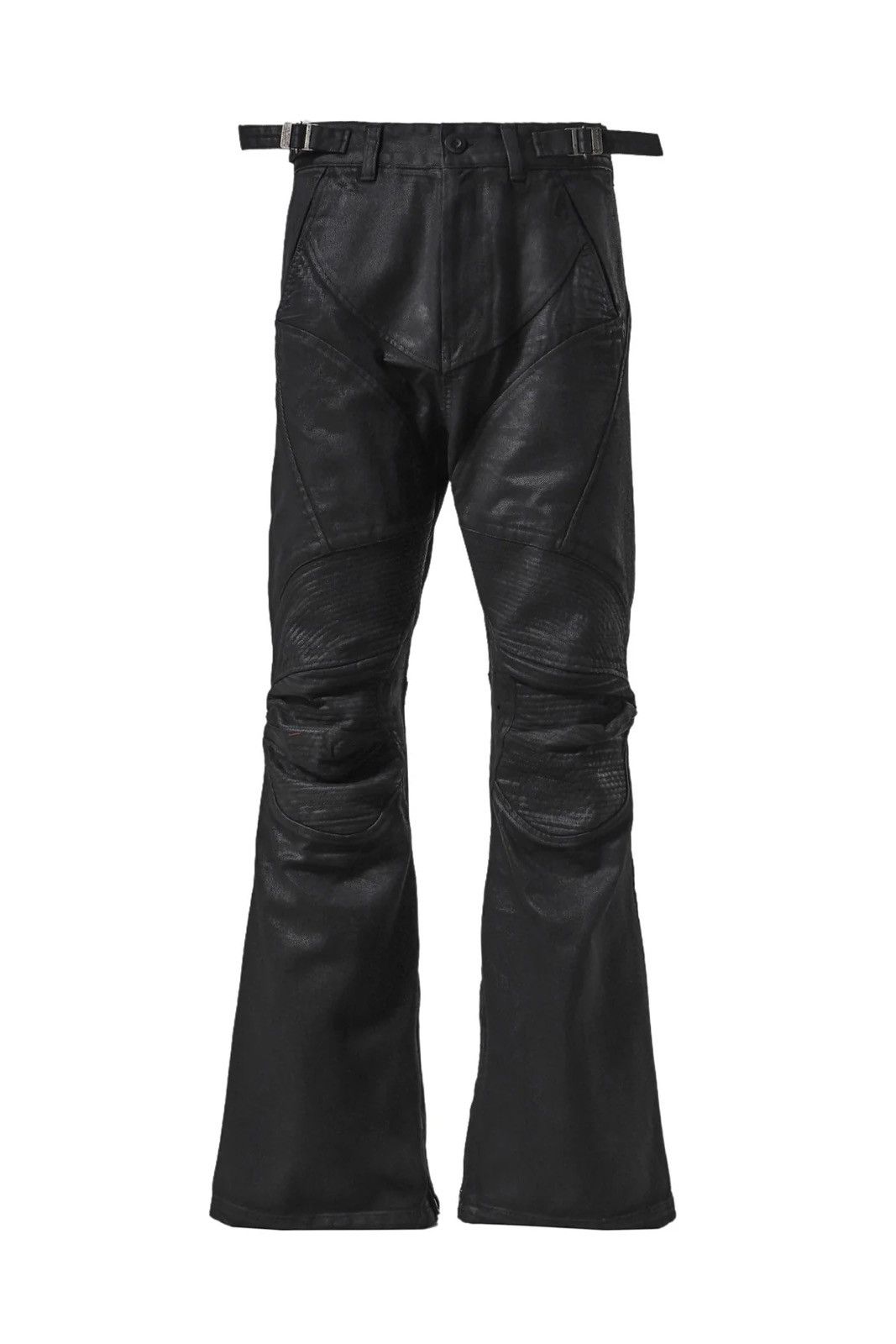 PROJECT G/R PROJECT GR COATED BIKER ARMOURED FLARE PANTS Size 3 | Grailed