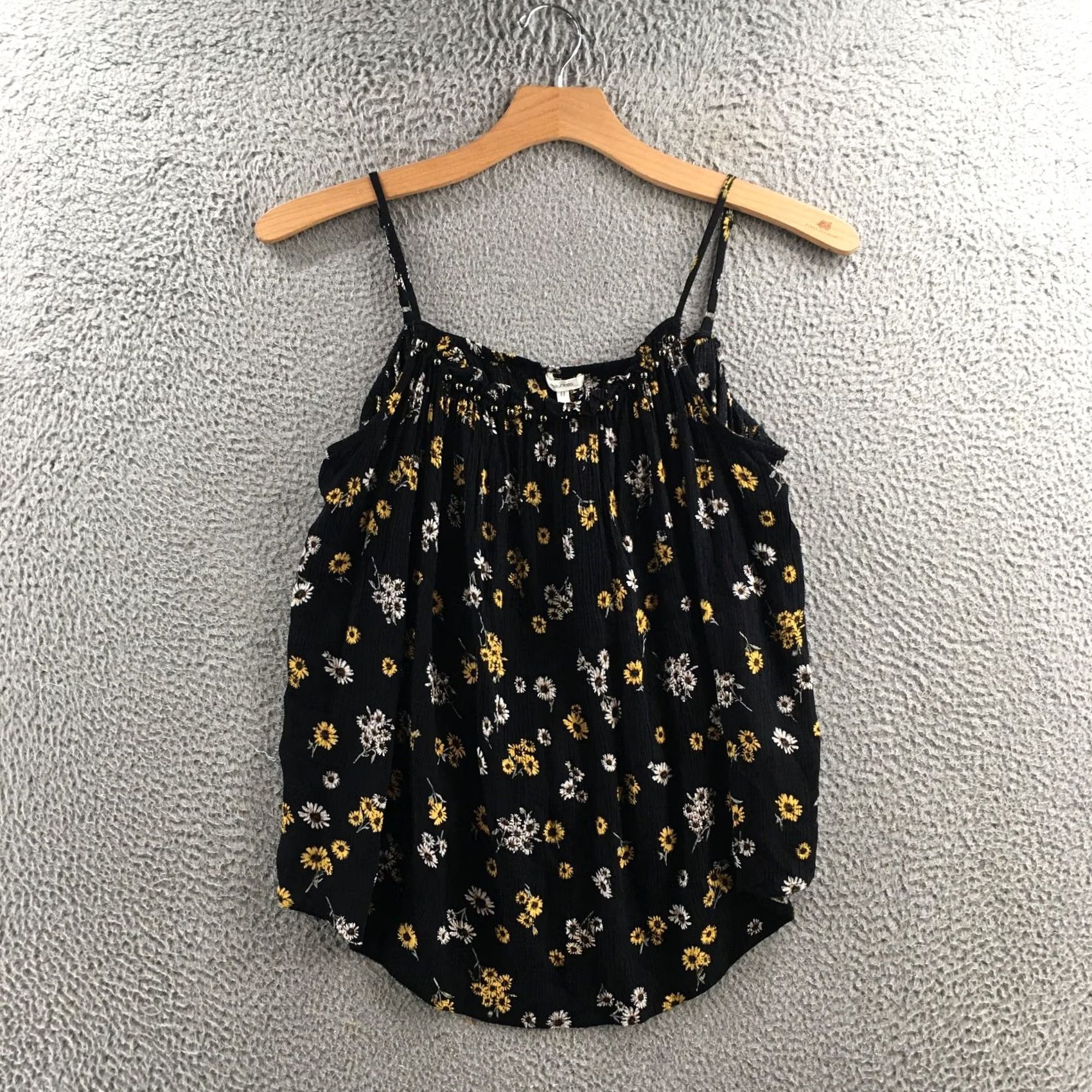 Vintage Maurices Sleeveless Top Womens XL Black Floral Print Rayon Casual Pullover NEW Size XL / US 12-14 / IT 48-50 - 2 Thumbnail