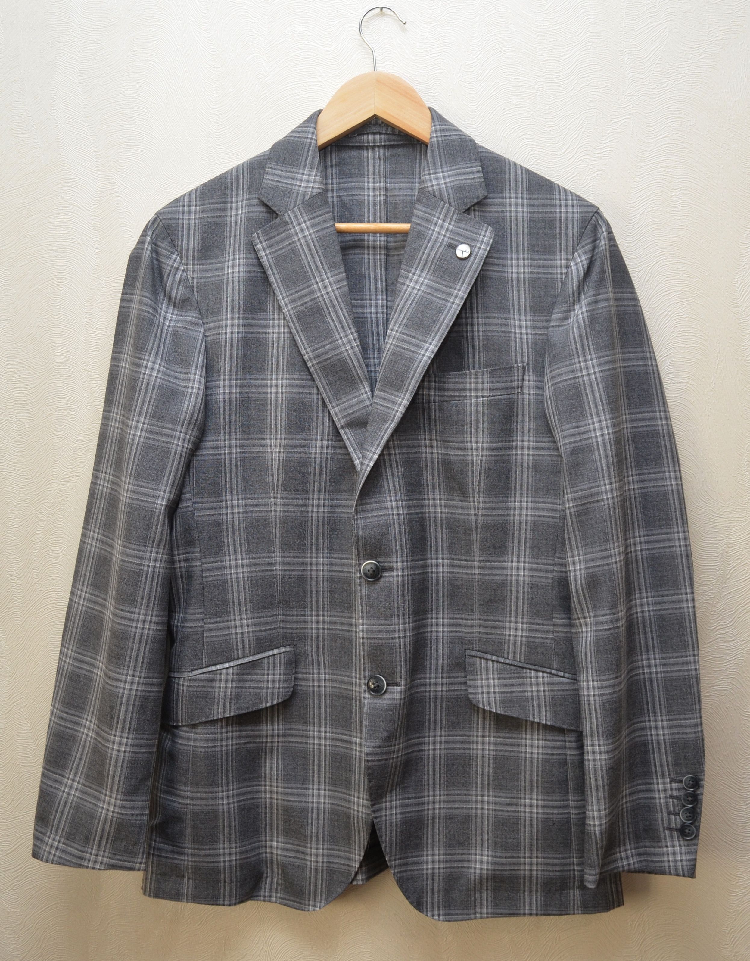 Hackett Hackett Blazer Jacket Unlined Check Wool EU48 US38 Size 38R - 1 Thumbnail