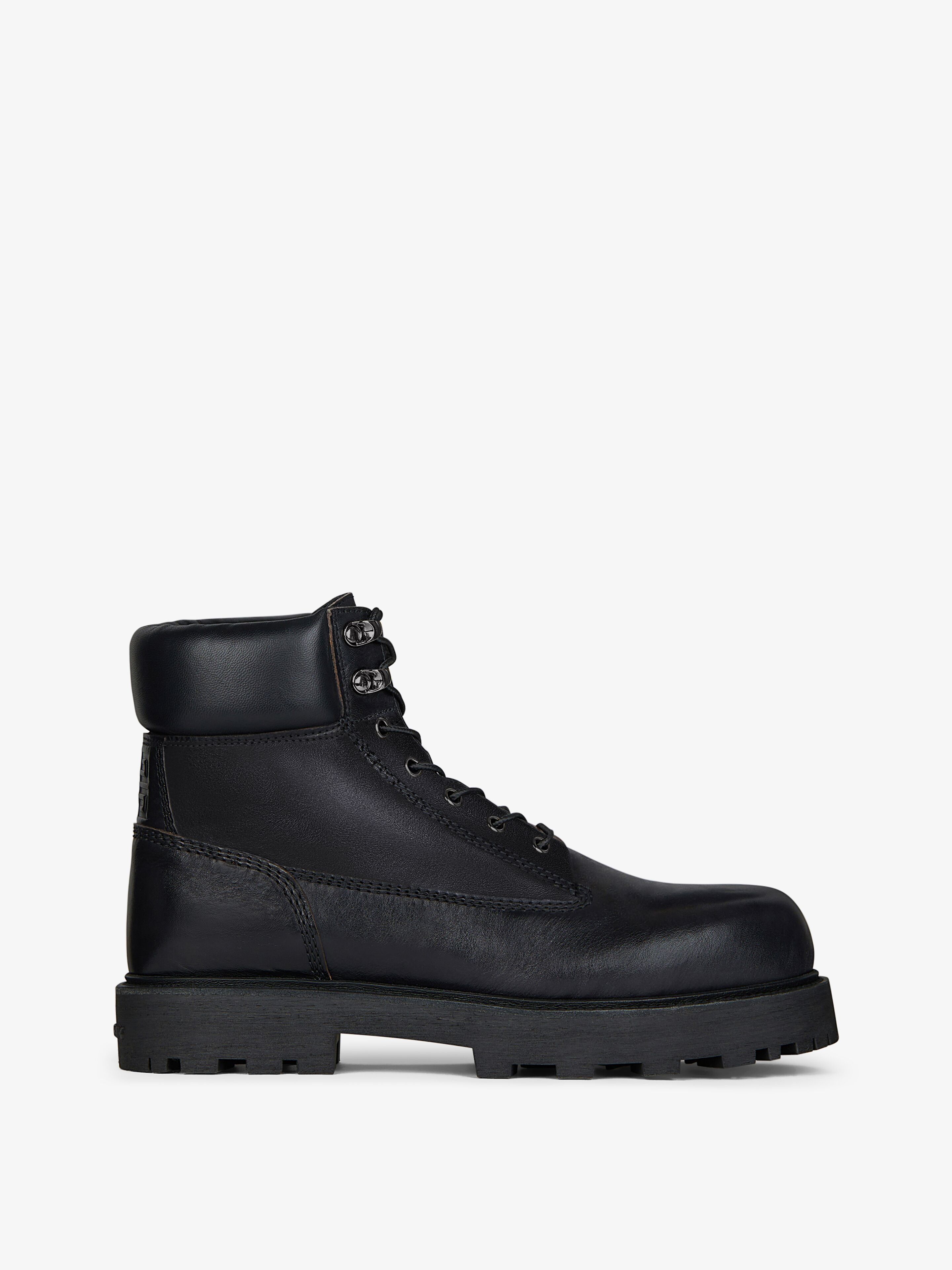 o1lv12m1025 Storm Lace-Up Boots in Black