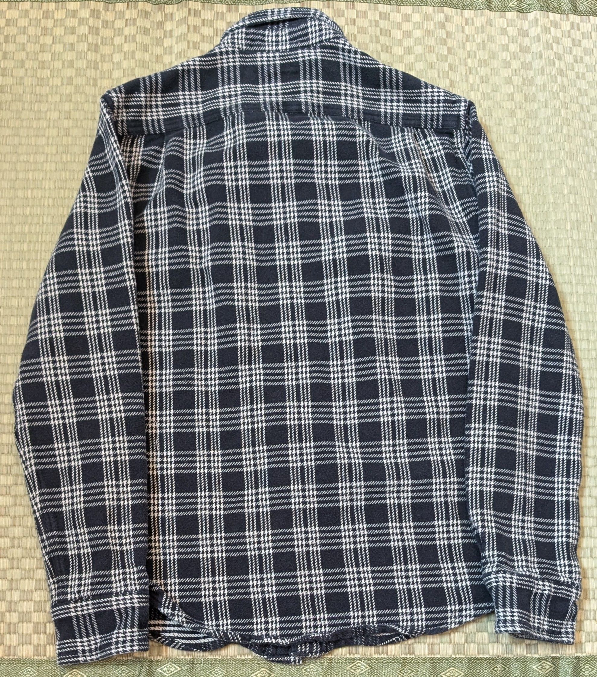 Relwen Relwen Blanket Flannel in Black/White Tartan Size US M / EU 48-50 / 2 - 2 Thumbnail