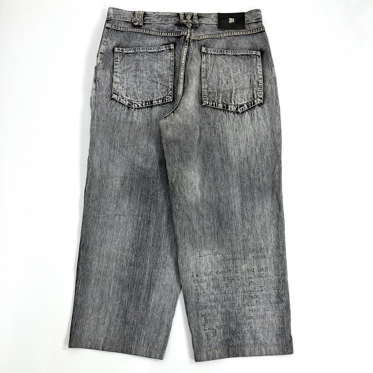 Makaveli × Vintage Vintage 2pac Makaveli Baggy Jeans Lyrics Printed Artworks Size US 40 / EU 56 - 18 Thumbnail
