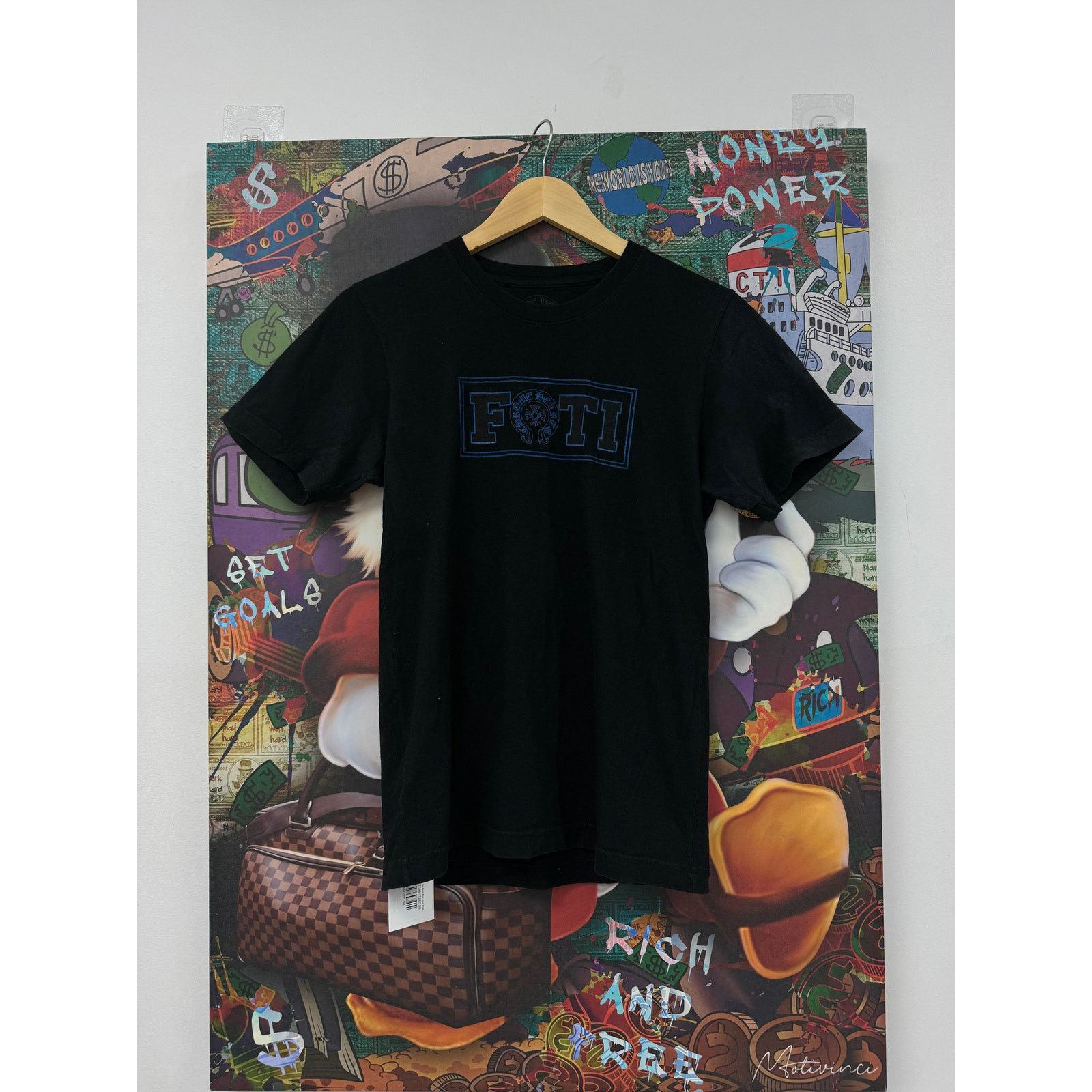 Chrome Hearts Chrome Hearts Foti Tee Black Blue Used Small Size US S / EU 44-46 / 1 - 1 Thumbnail