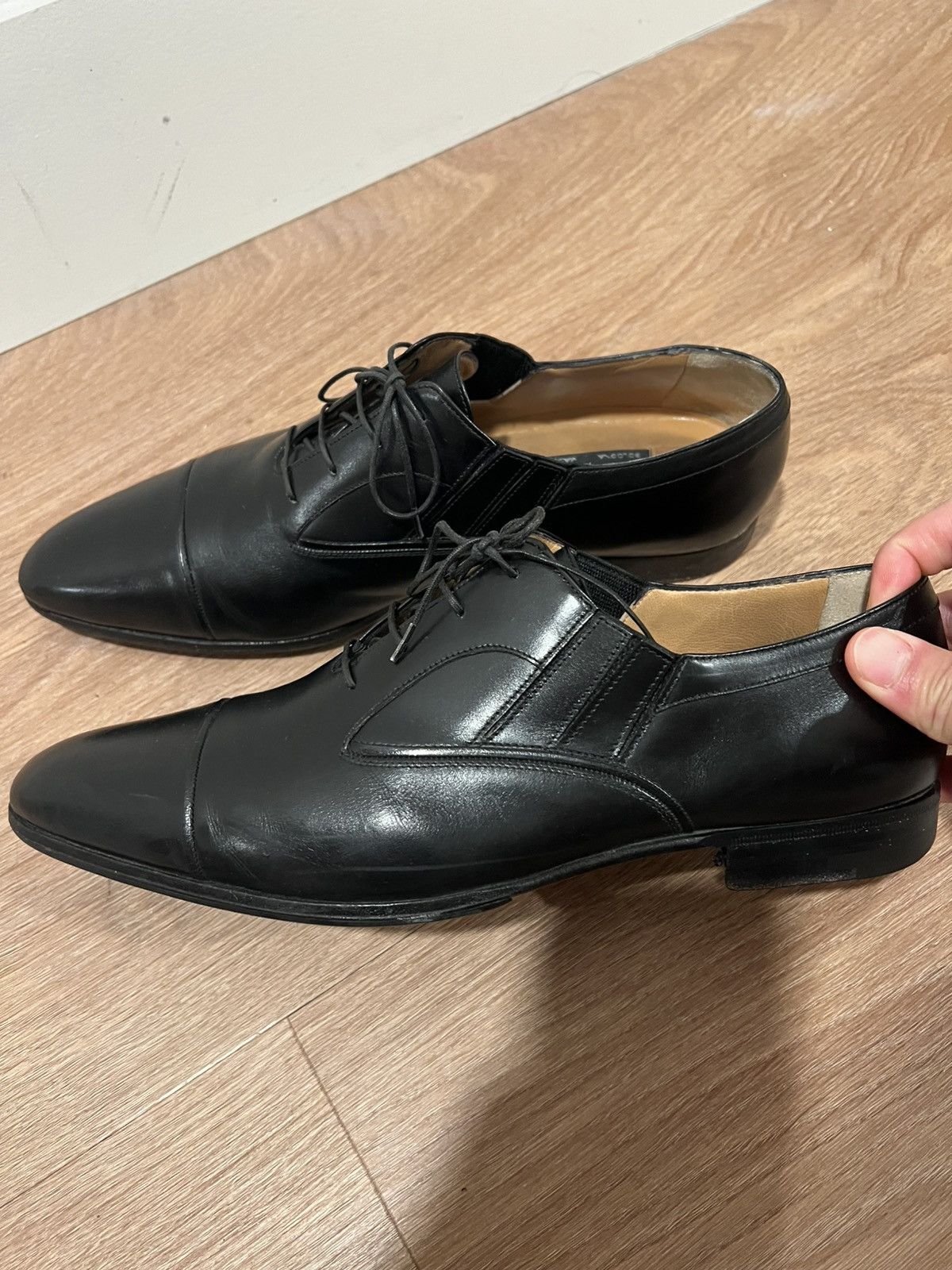 Testoni A.testoni Cap Toe Oxfords With Elastic Detail UK8 Size US 9 / EU 42 - 9 Thumbnail