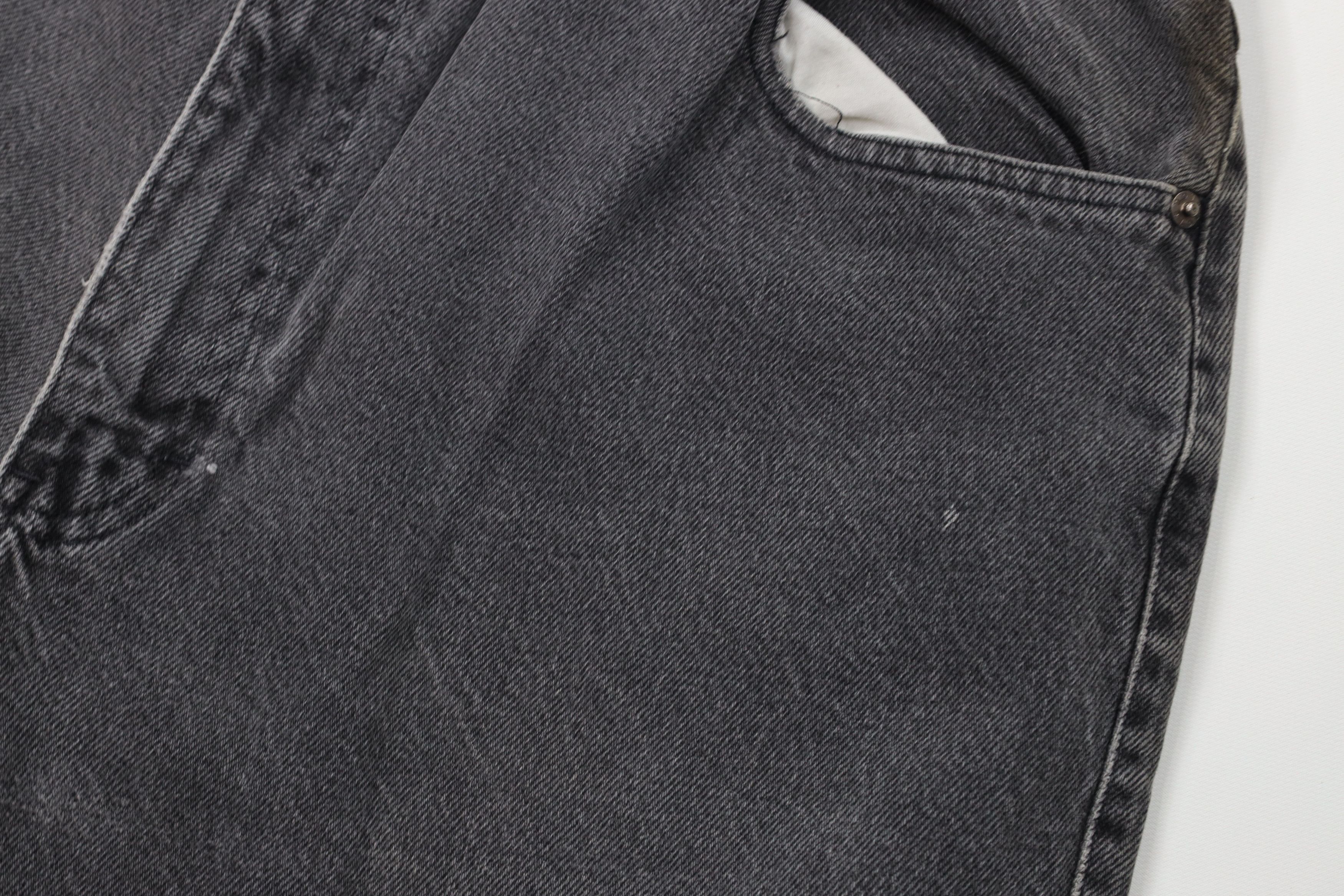 Vintage Vintage 90s IOU Relaxed Fit Tapered Leg Denim Jeans Black Size US 38 / EU 54 - 8 Thumbnail