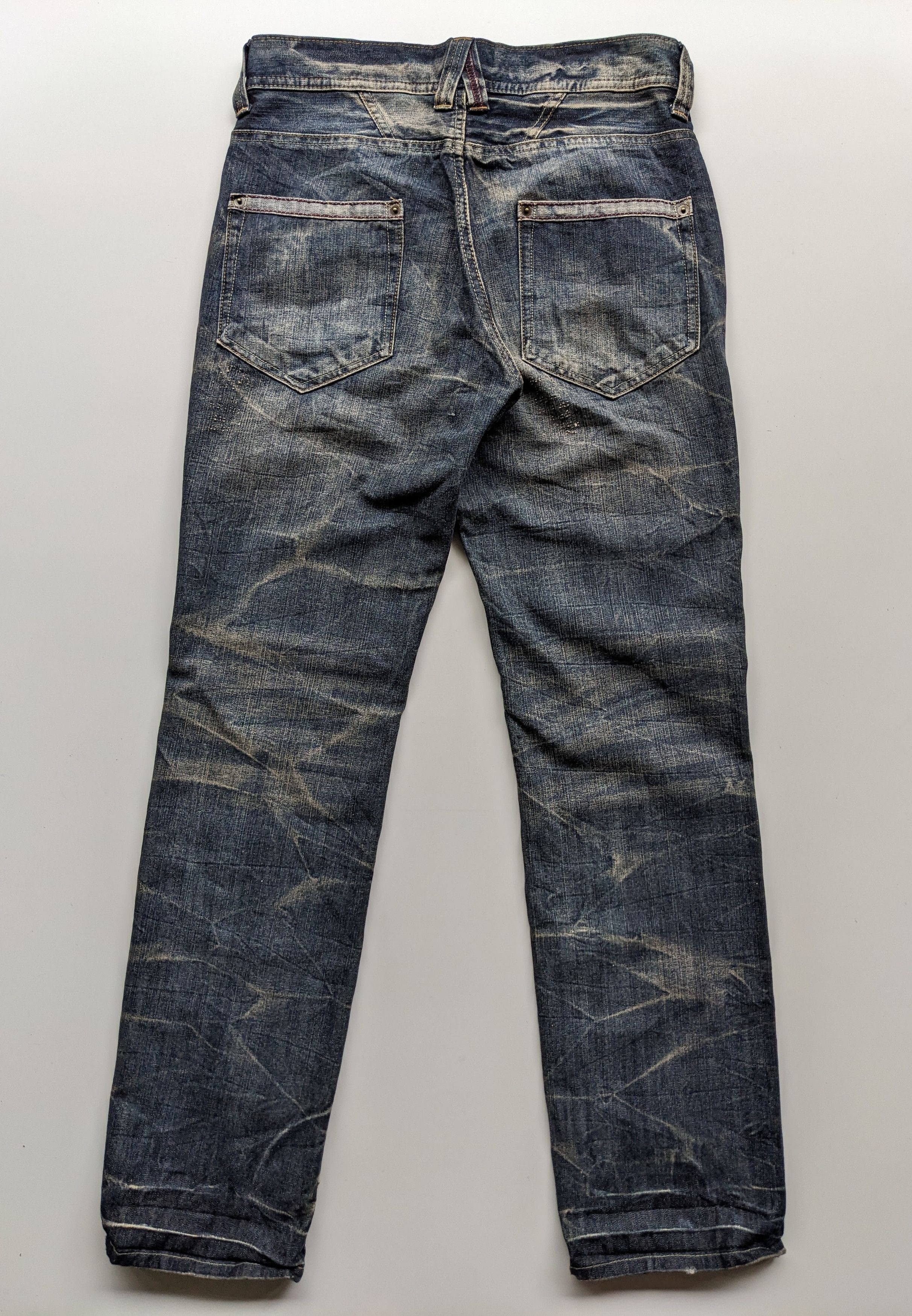 Japanese Brand × Jean Superubis clawmark electric faded jeans Size US 32 / EU 48 - 2 Thumbnail