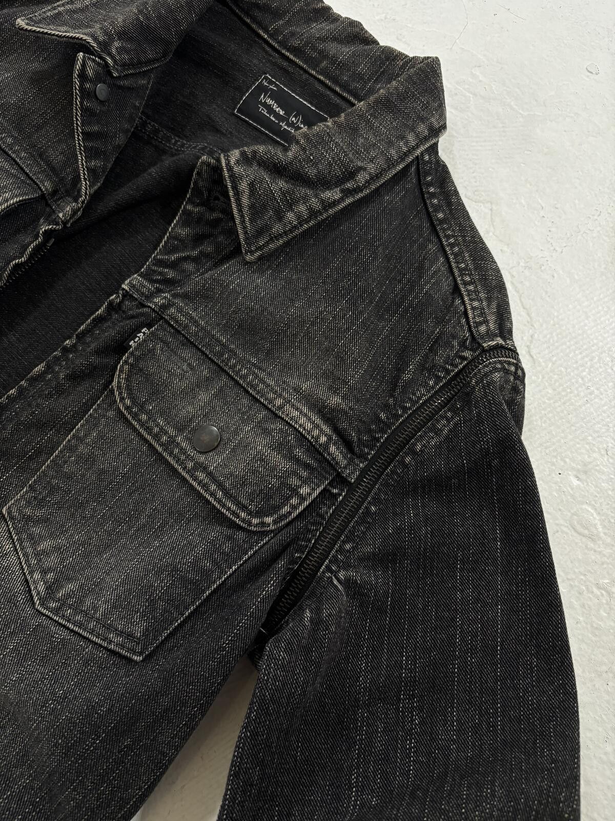Number (N)ine Number (N)ine SS04 Hybrid Denim Jacket Size US S / EU 44-46 / 1 - 2 Thumbnail