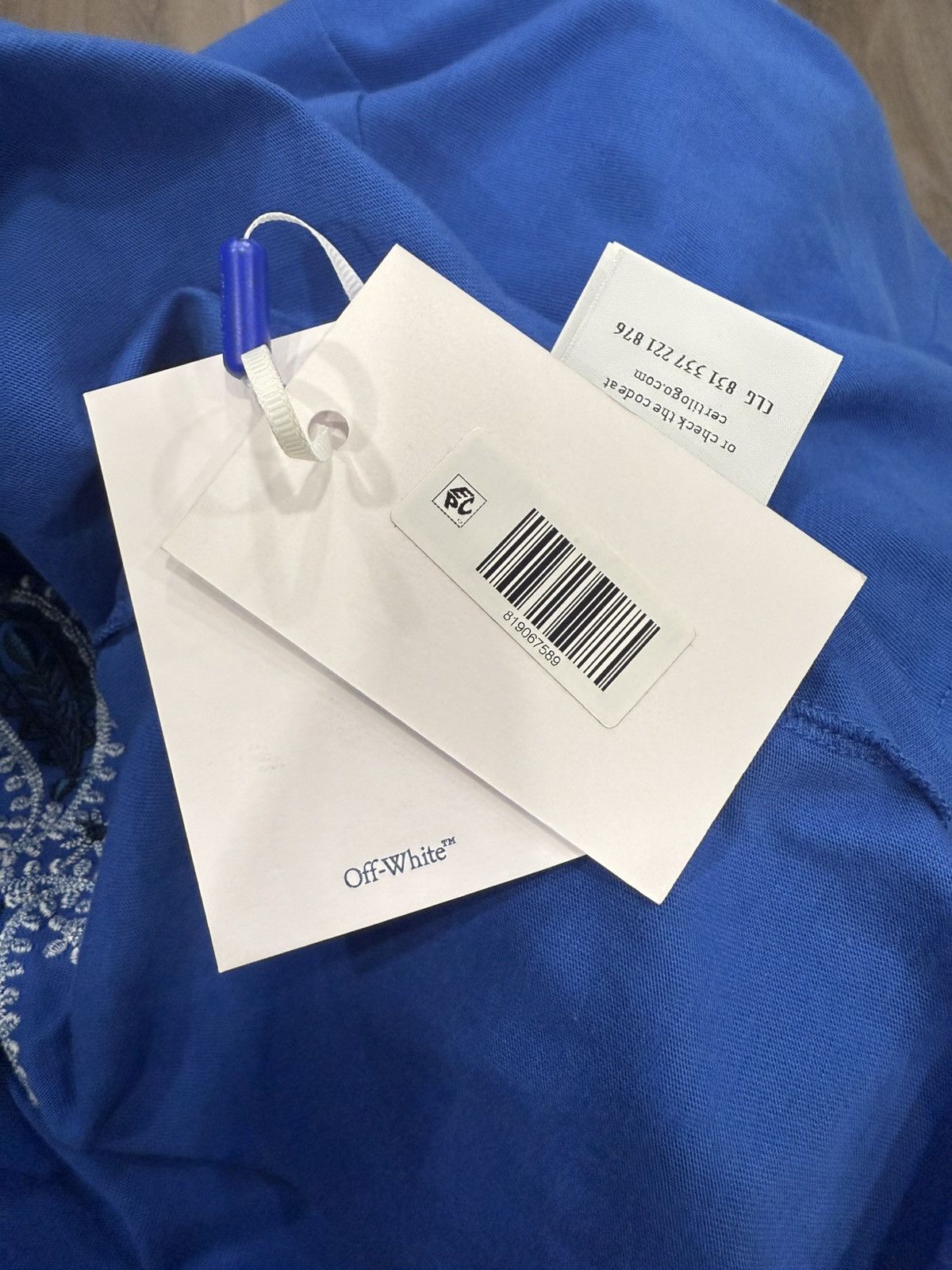 Off-White Off-White Blue Paisley T-Shirt Size US S / EU 44-46 / 1 - 13 Thumbnail