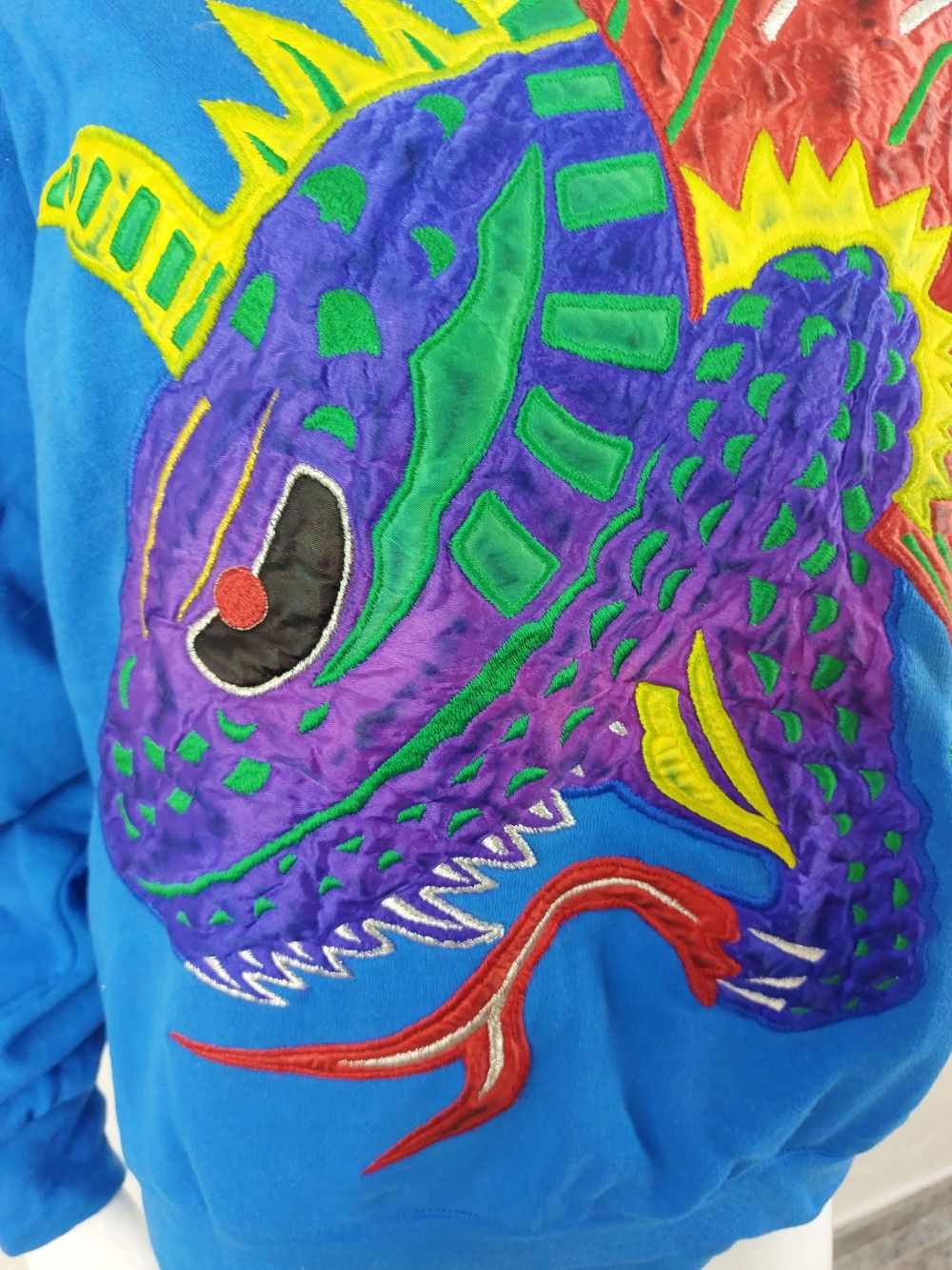 Kansai Yamamoto Kansai Yamamoto Japan Applique Dragon Sweater Pullover Size US M / EU 48-50 / 2 - 6 Thumbnail