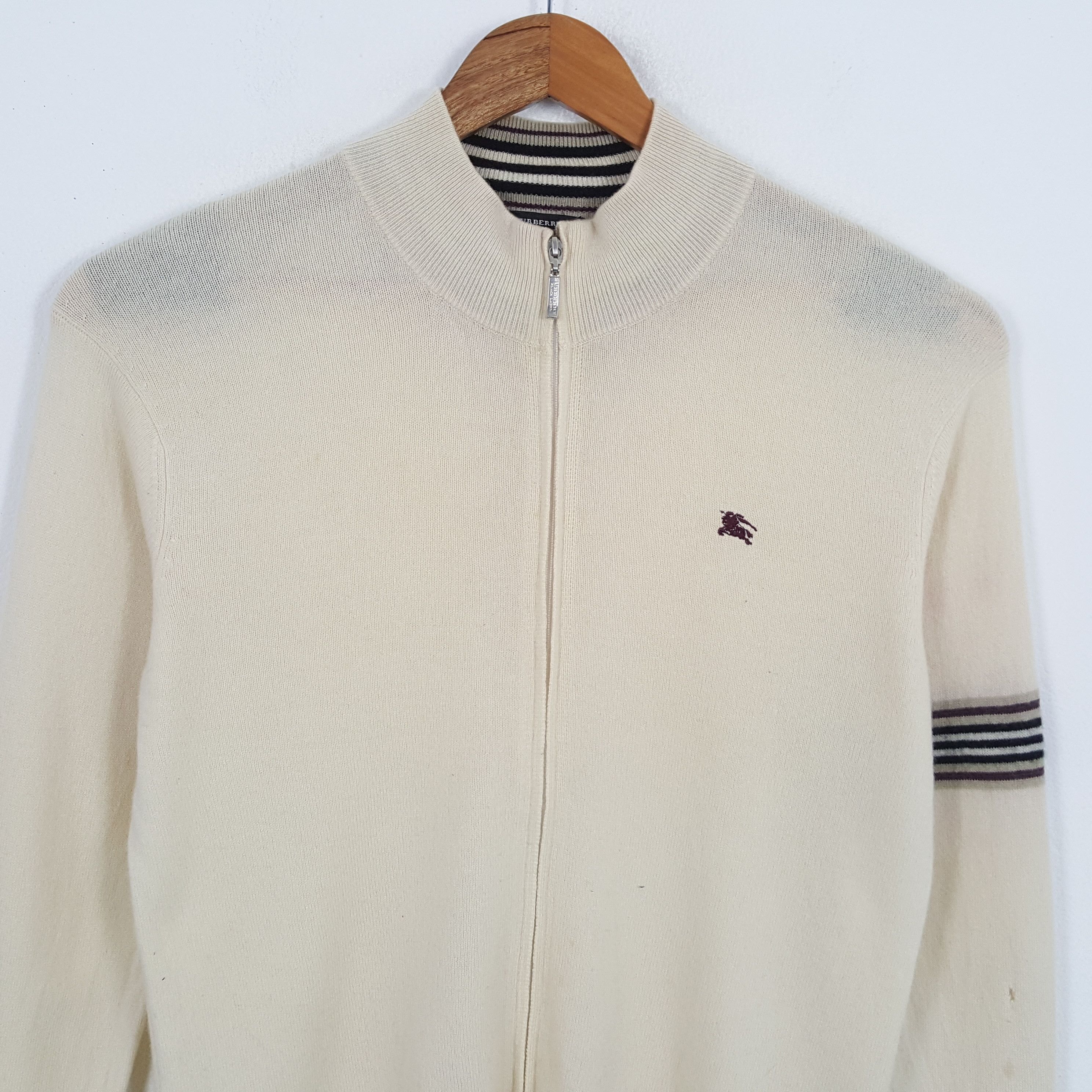 Burberry × Vintage Vintage BURBERRY BLACK LABEL Fashion Brand Sweaters Size US M / EU 48-50 / 2 - 2 Thumbnail