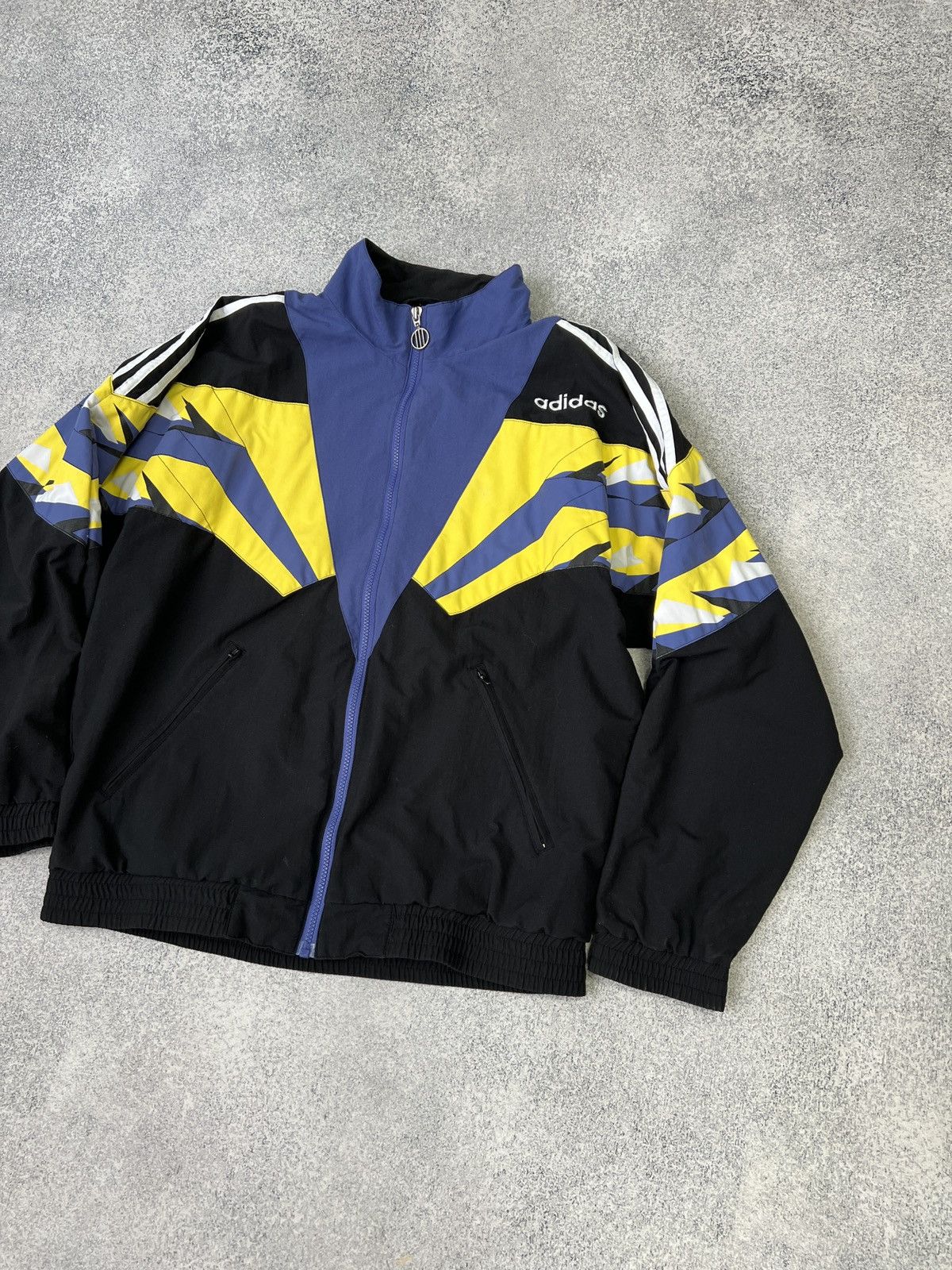 Adidas × Vintage Vintage Adidas 90-s Zip track sweatshirt Size US M / EU 48-50 / 2 - 2 Thumbnail