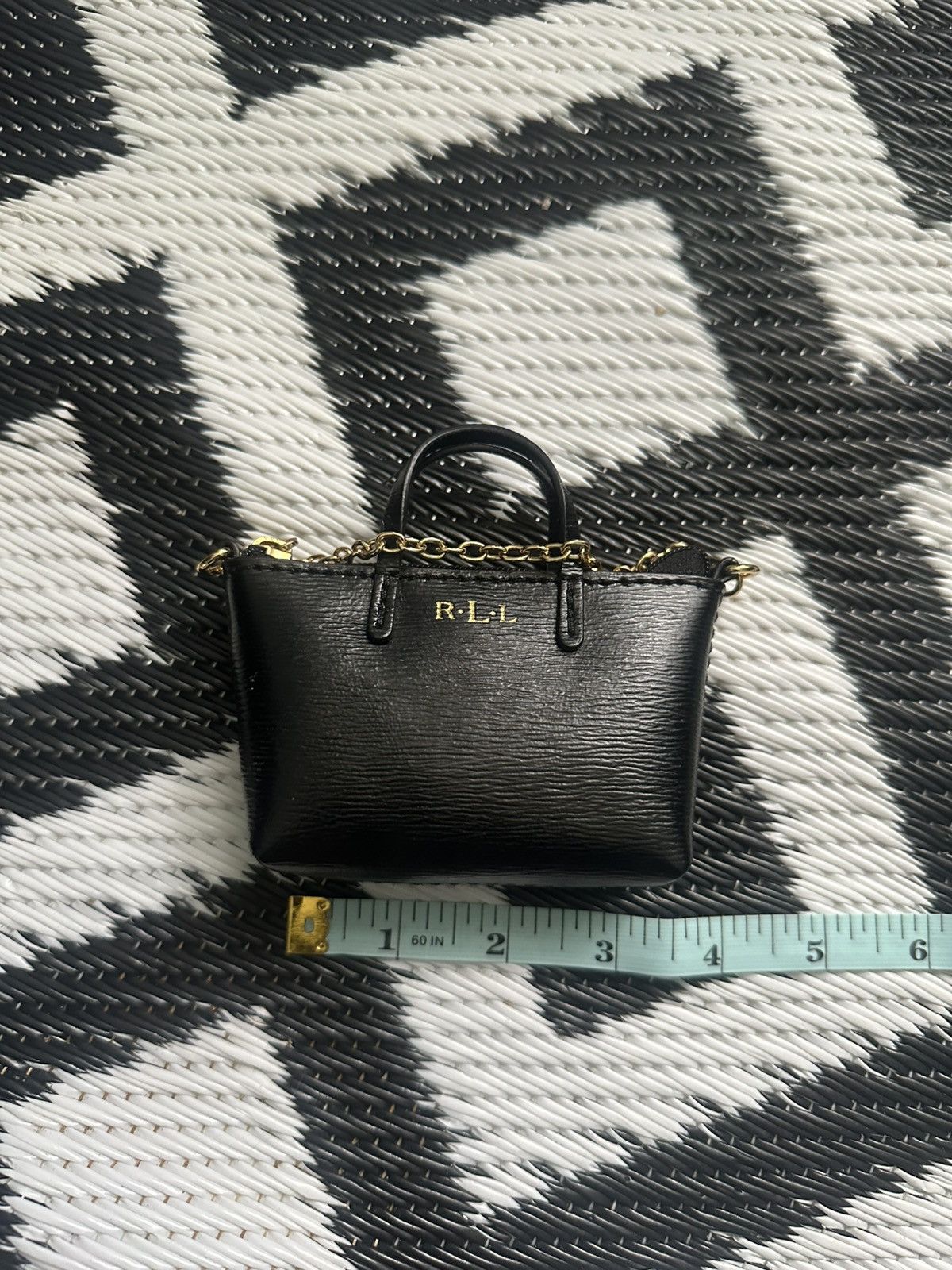 Ralph Lauren Ralph Lauren Black Leather Mini-Tote Bag Change Purse Size ONE SIZE - 2 Thumbnail