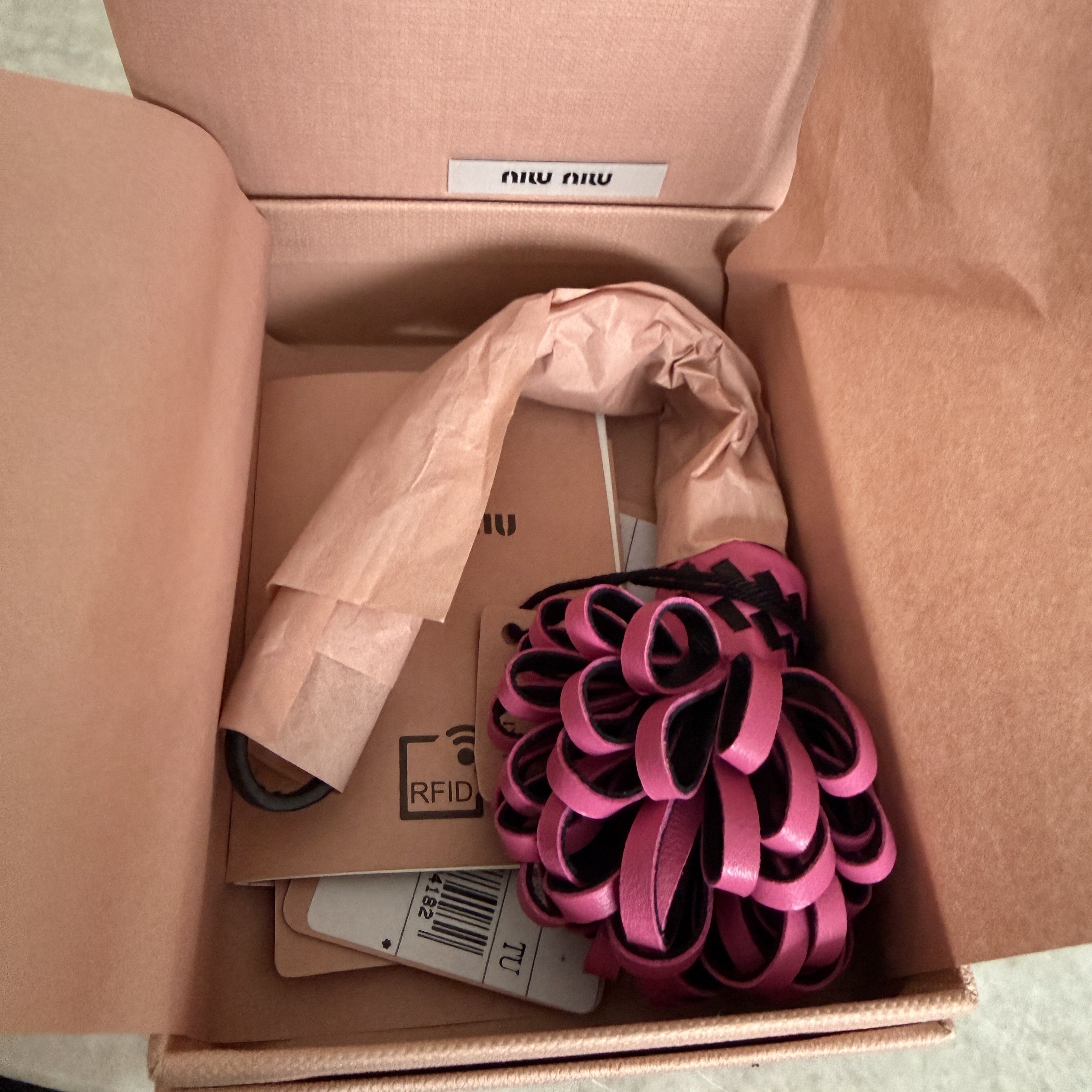 Miu Miu Miu Miu Bag Charm 5TL540 Fuschia Pink Leather Trick Size ONE SIZE - 6 Thumbnail