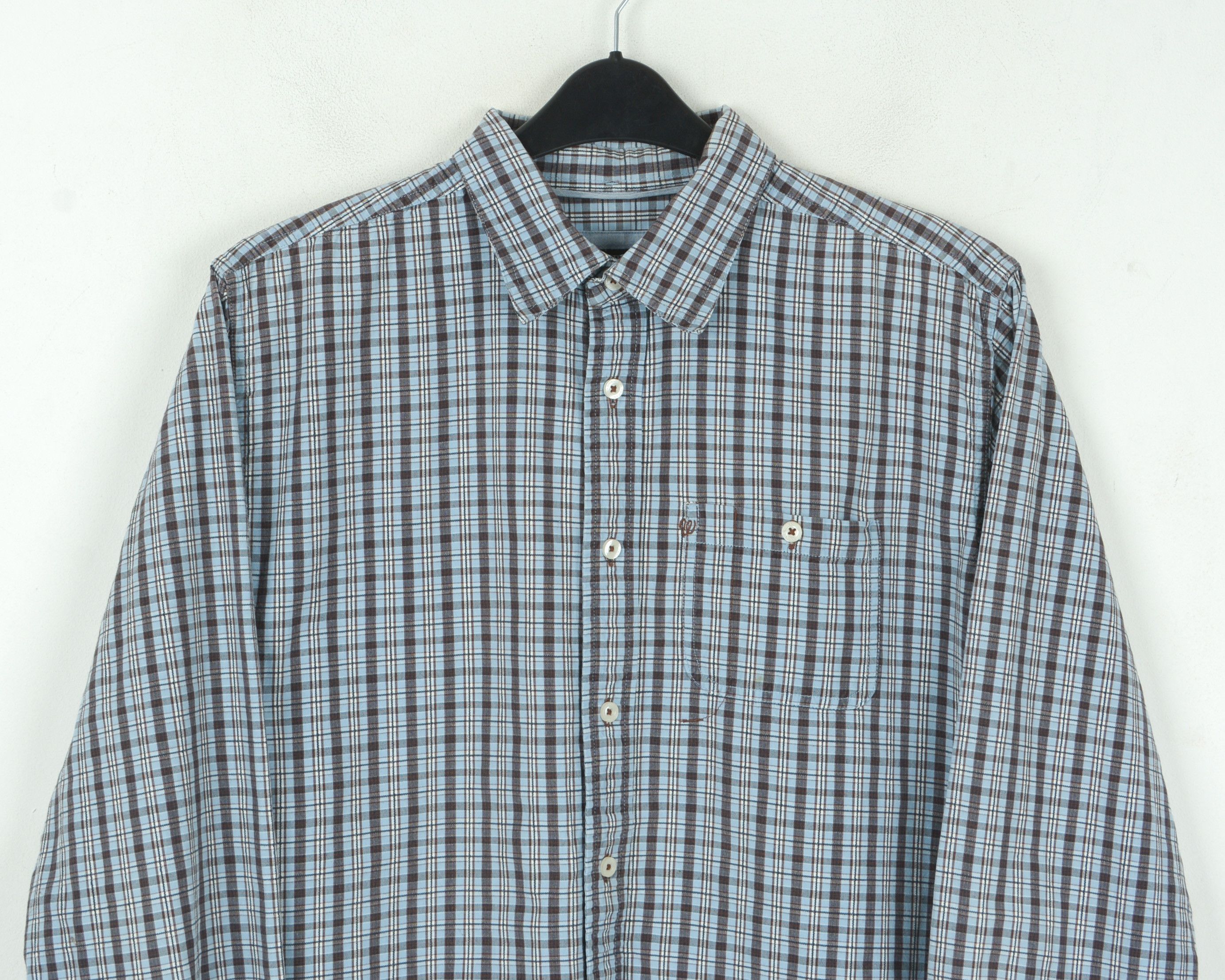Vintage WRANGLER Western Button Up Check Shirt Vintage Lee Size US L / EU 52-54 / 3 - 2 Thumbnail