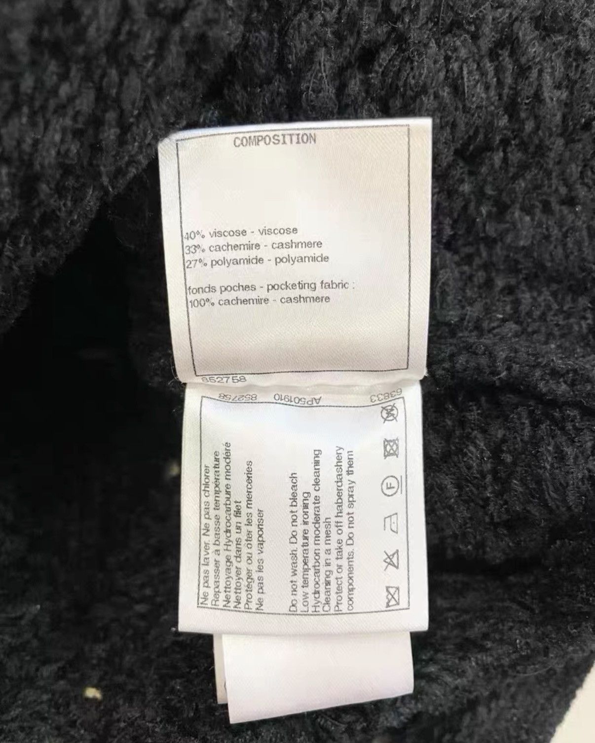 Chanel Chanel 22B Classic Black Hollow Knit Top J33 Size XS / US 0-2 / IT 36-38 - 6 Thumbnail