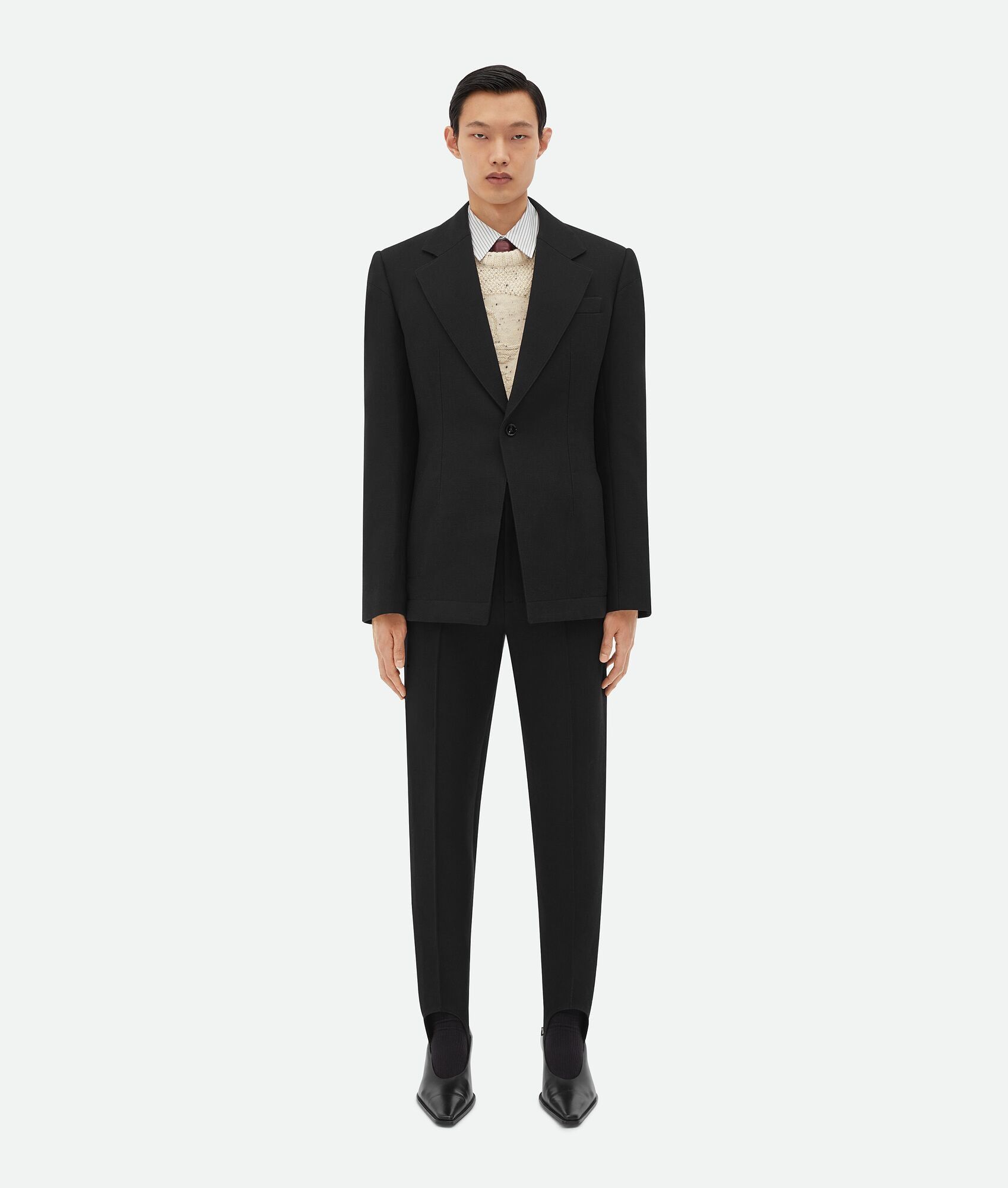 Bottega Veneta o1n1vont0125 Structured Cotton Jacket in Black Size US S / EU 44-46 / 1 - 3 Thumbnail