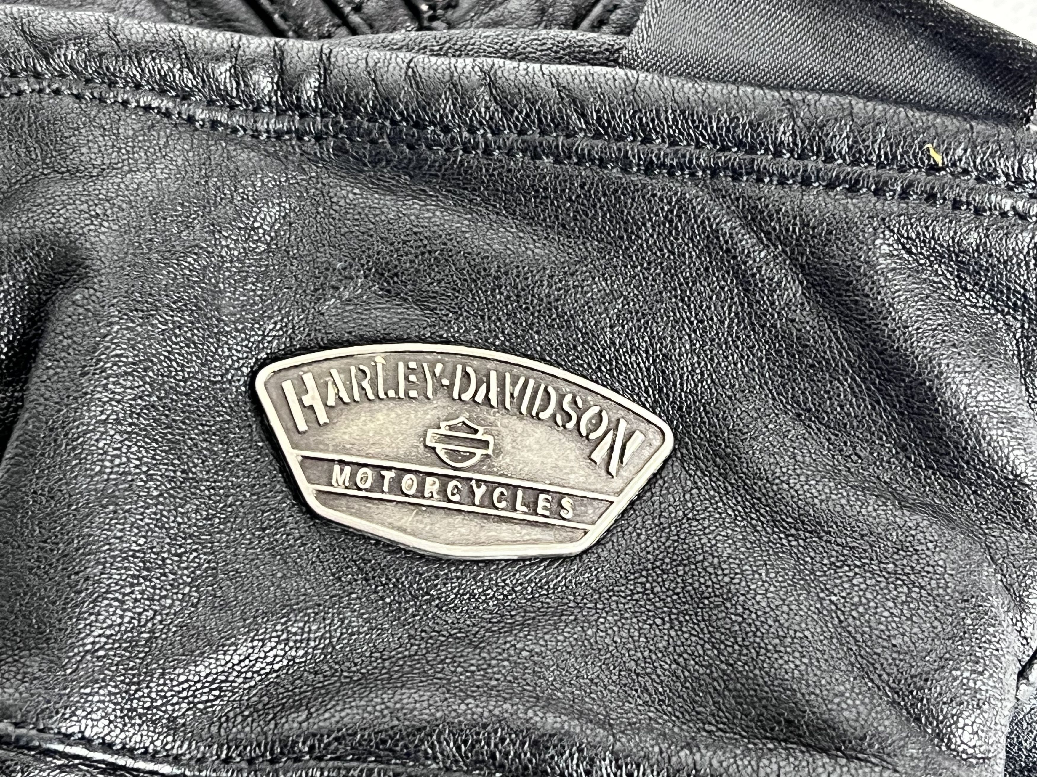 Ugg HARLEY DAVIDSON METAL LOGO PADDED GEL PALM LEATHER GLOVES Size ONE SIZE - 4 Thumbnail