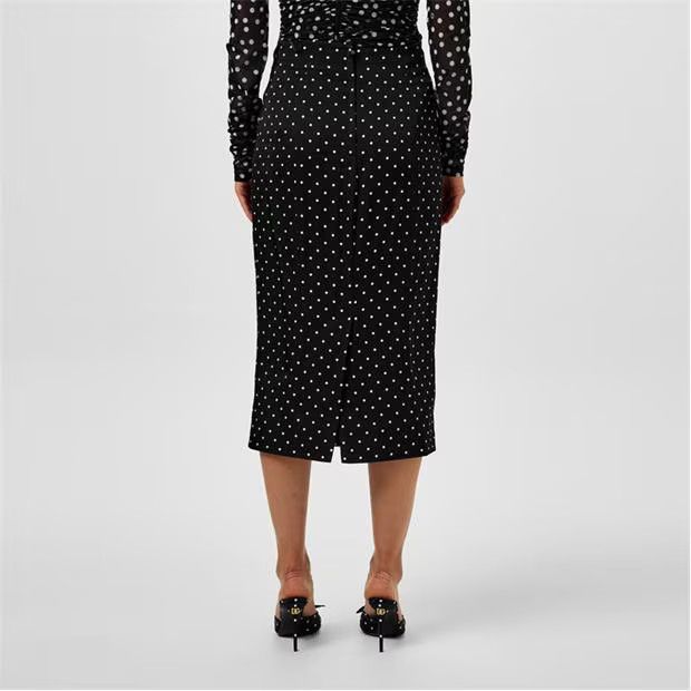 Dolce & Gabbana o1g2r1mq1024 Midi Dresses in White & Nero Size M / US 6-8 / IT 42-44 - 5 Thumbnail
