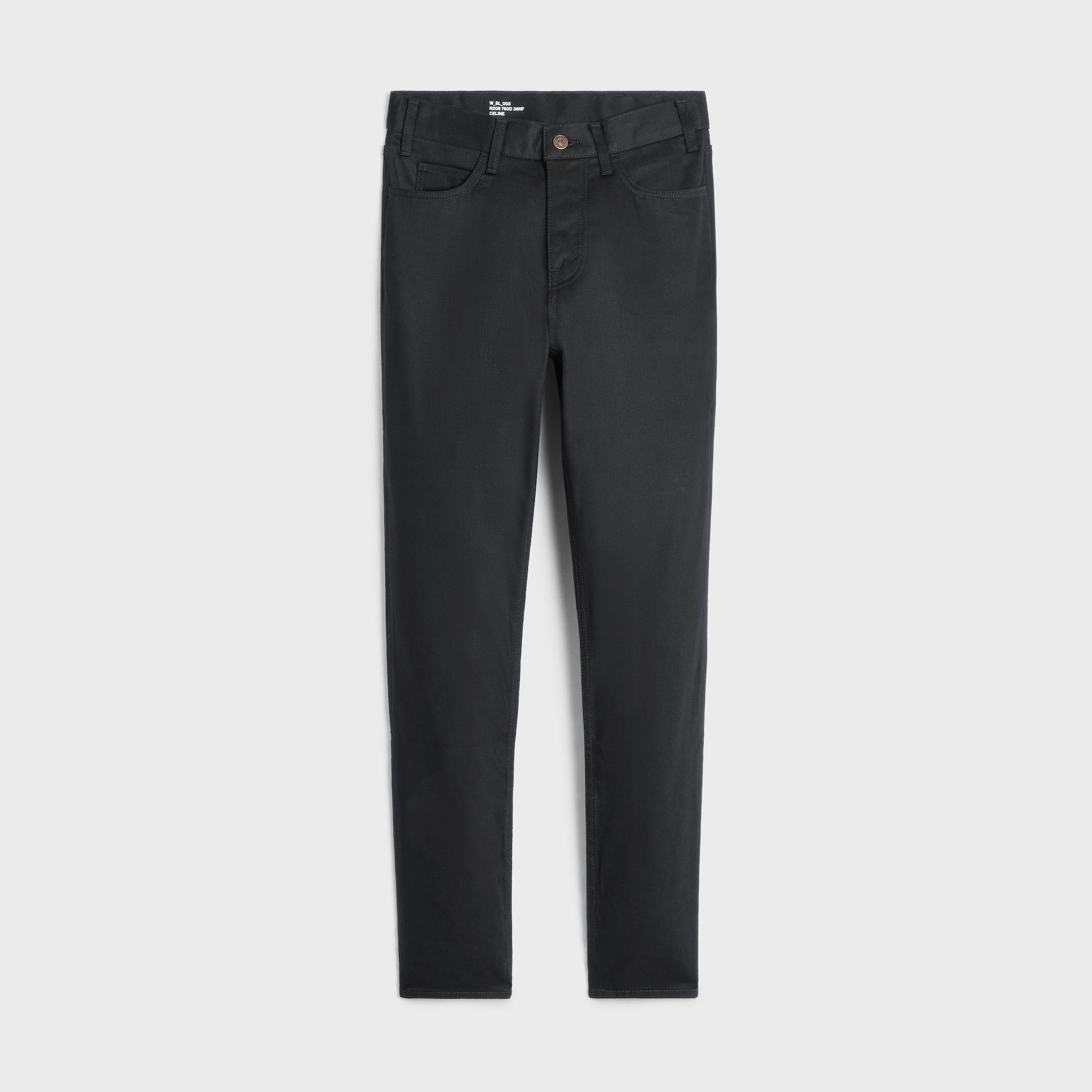 Celine TESS JEANS IN PURE BLACK WASH DENIM pure black Size 24" / US 00 / IT 34 - 1 Thumbnail