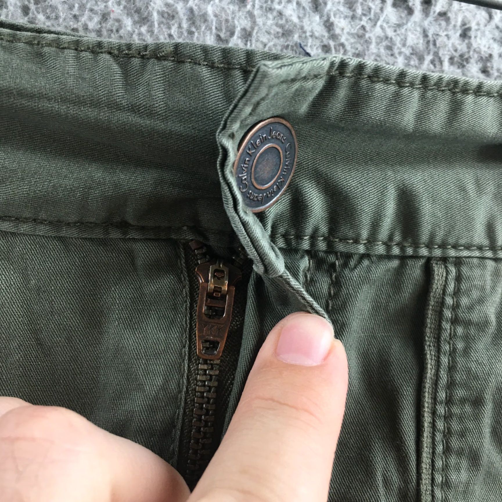 Calvin Klein Calvin Klein Utility Shorts Womens 6 Green Cotton Flat Front Cargo Pocket Shorts Womens 6 Green Cotton Flat Front Mens Womens Size 28" / US 6 / IT 42 - 5 Thumbnail