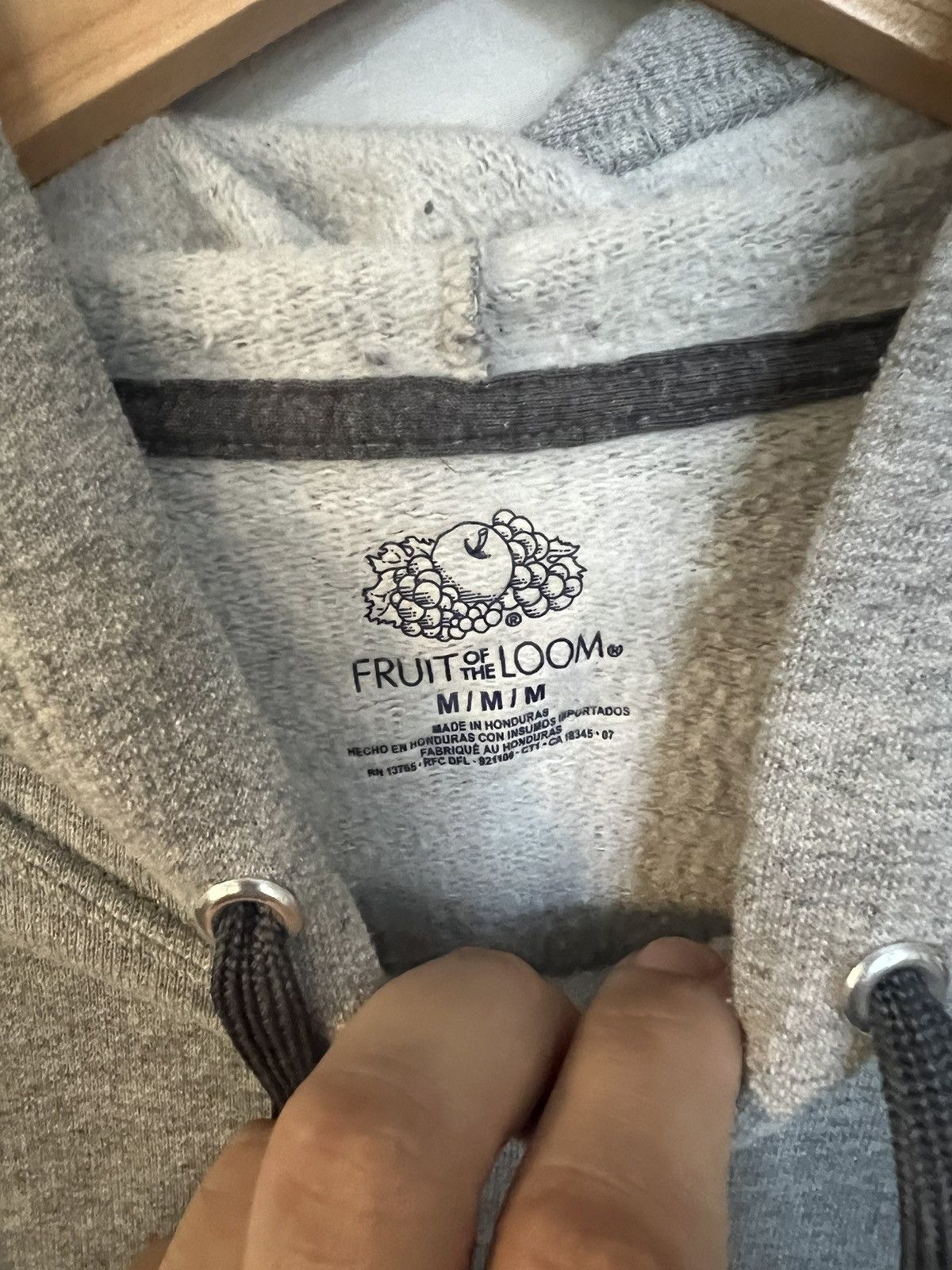 Fruit Of The Loom Fruit of the Loom Grey Marl Hoodie Size US M / EU 48-50 / 2 - 3 Thumbnail