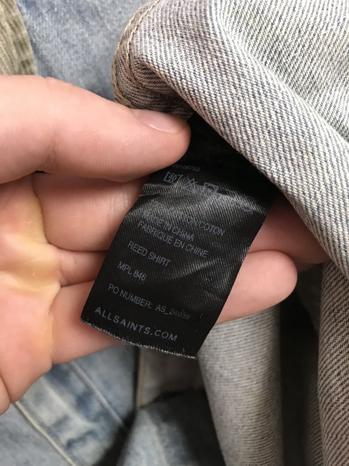 Allsaints Allsaints luxury streetwear denim shirt Size US M / EU 48-50 / 2 - 5 Thumbnail