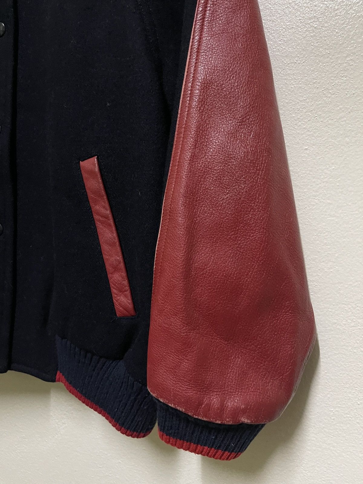 Vintage Beverly Hills Varsity Leather Jacket Size US M / EU 48-50 / 2 - 8 Thumbnail