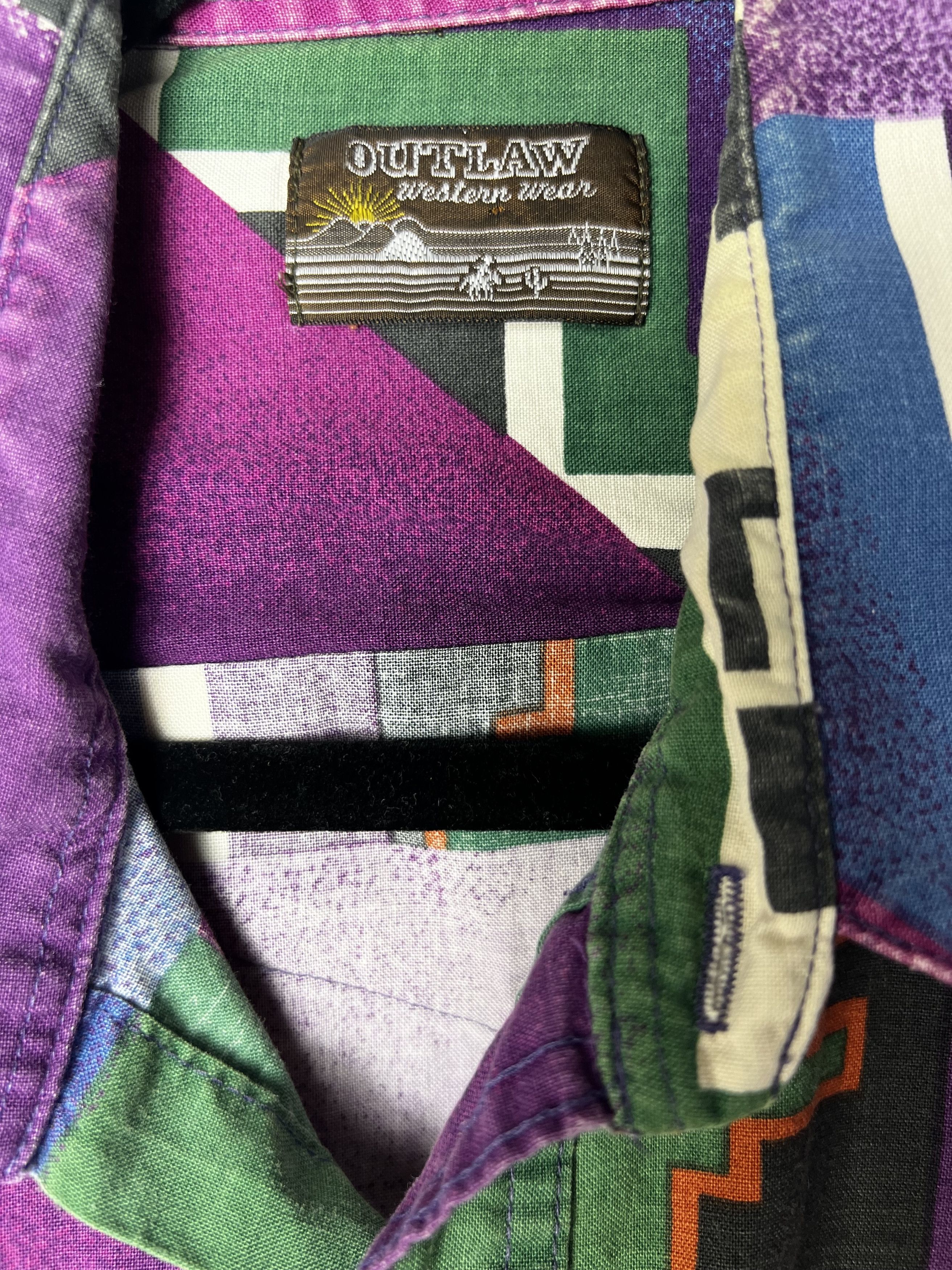 Vintage Vintage Outlaw Western Wear Native American Aztec Button Up Size US L / EU 52-54 / 3 - 4 Thumbnail