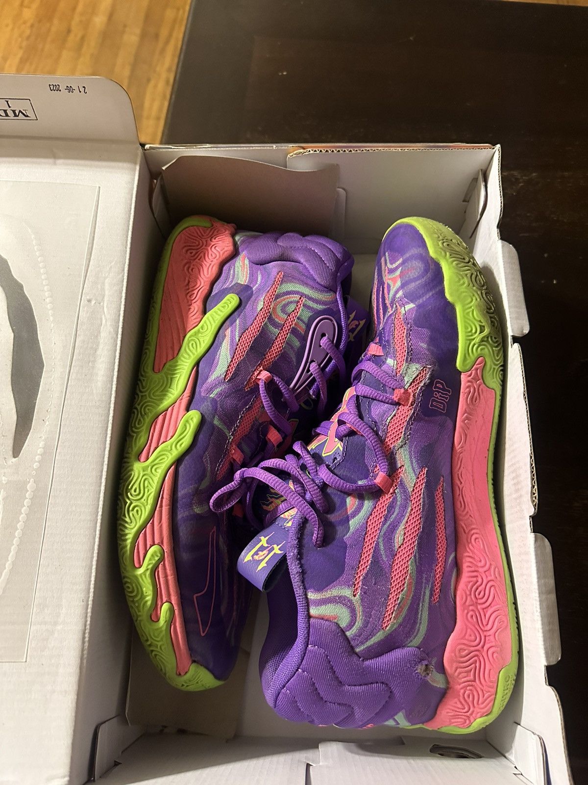 Puma Puma MB.03 LaMelo Ball “Toxic” Purple/Green 9.5 OriginalBox Size US 9.5 / EU 42-43 - 1 Thumbnail