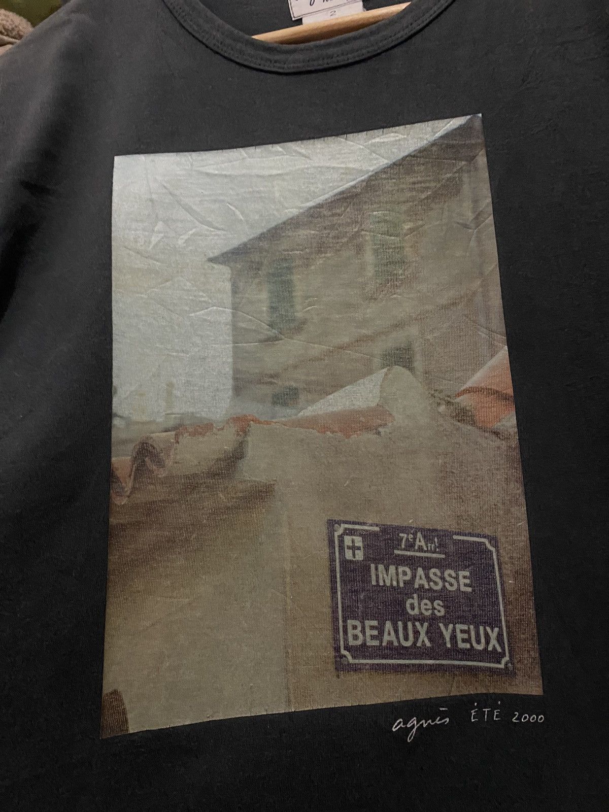 agnes b. Agnes B Homme Paris BEAUX YEUX Photo Tee Size US M / EU 48-50 / 2 - 2 Thumbnail