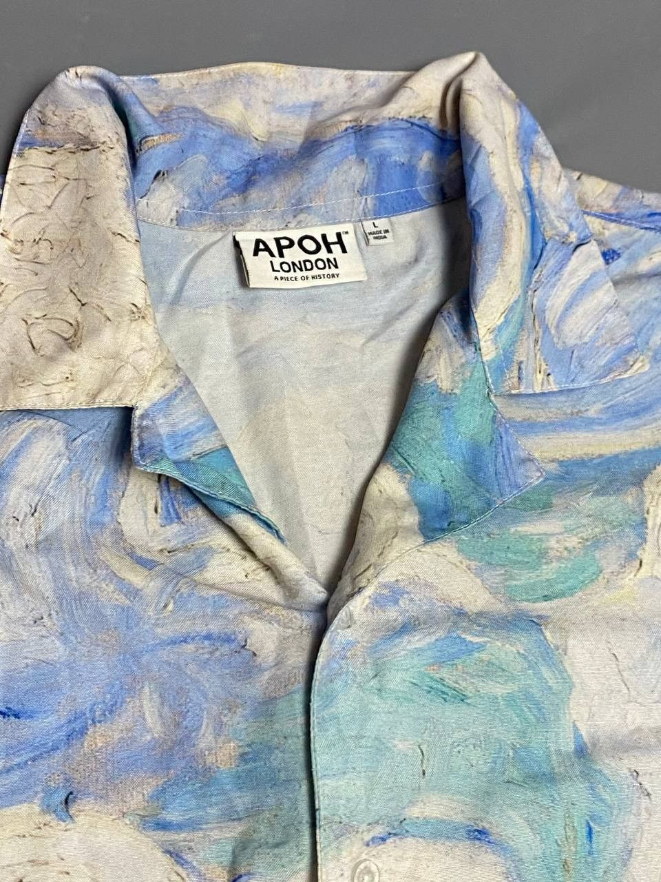 Vintage APOH London Van Gogh Print Shirt Short Sleeve Abstract Art L Size US L / EU 52-54 / 3 - 5 Thumbnail