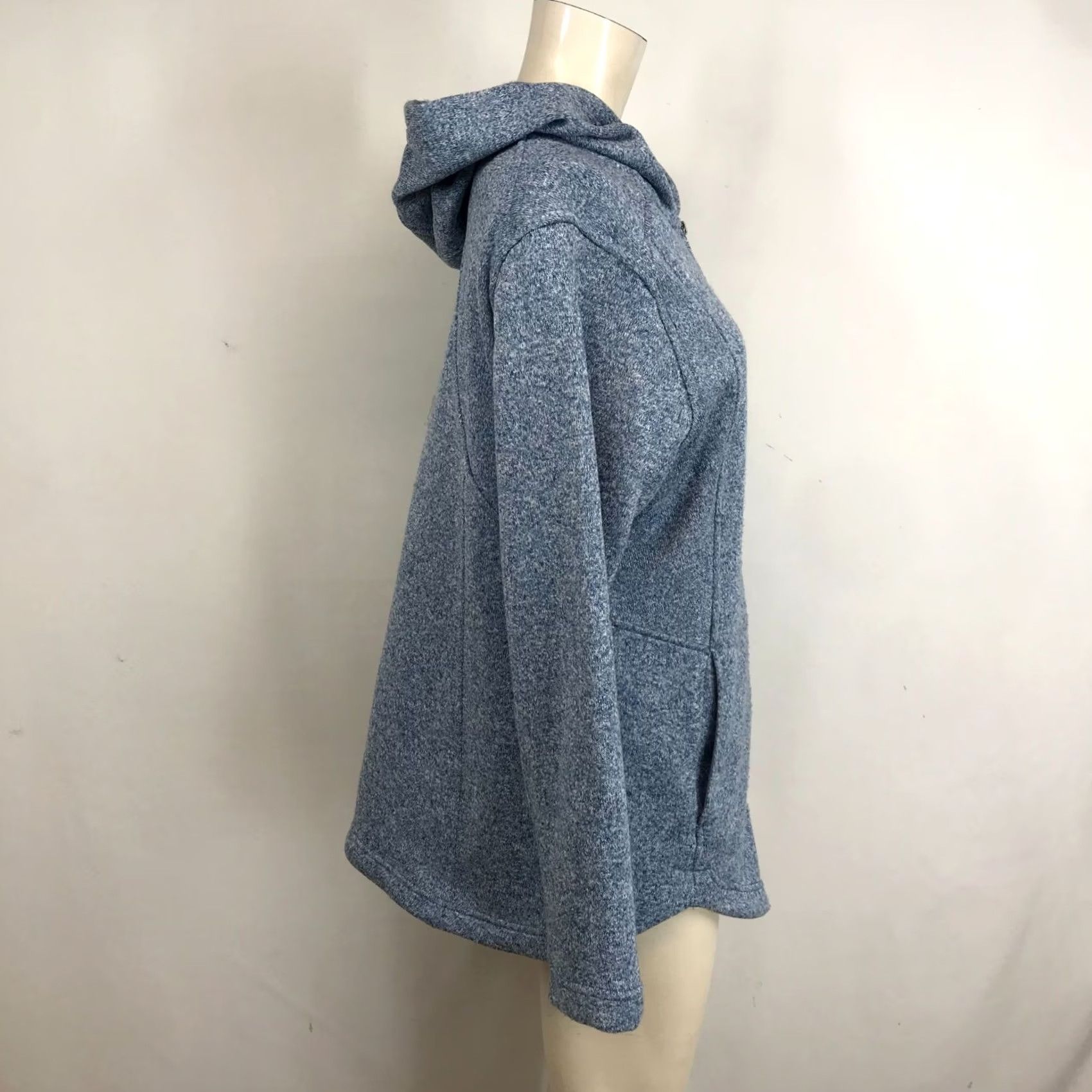 Eddie Bauer Eddie Bauer Womens XL Blue Full Zip Hooded Sweatshirt Jacket Polyester Size XL / US 12-14 / IT 48-50 - 4 Thumbnail