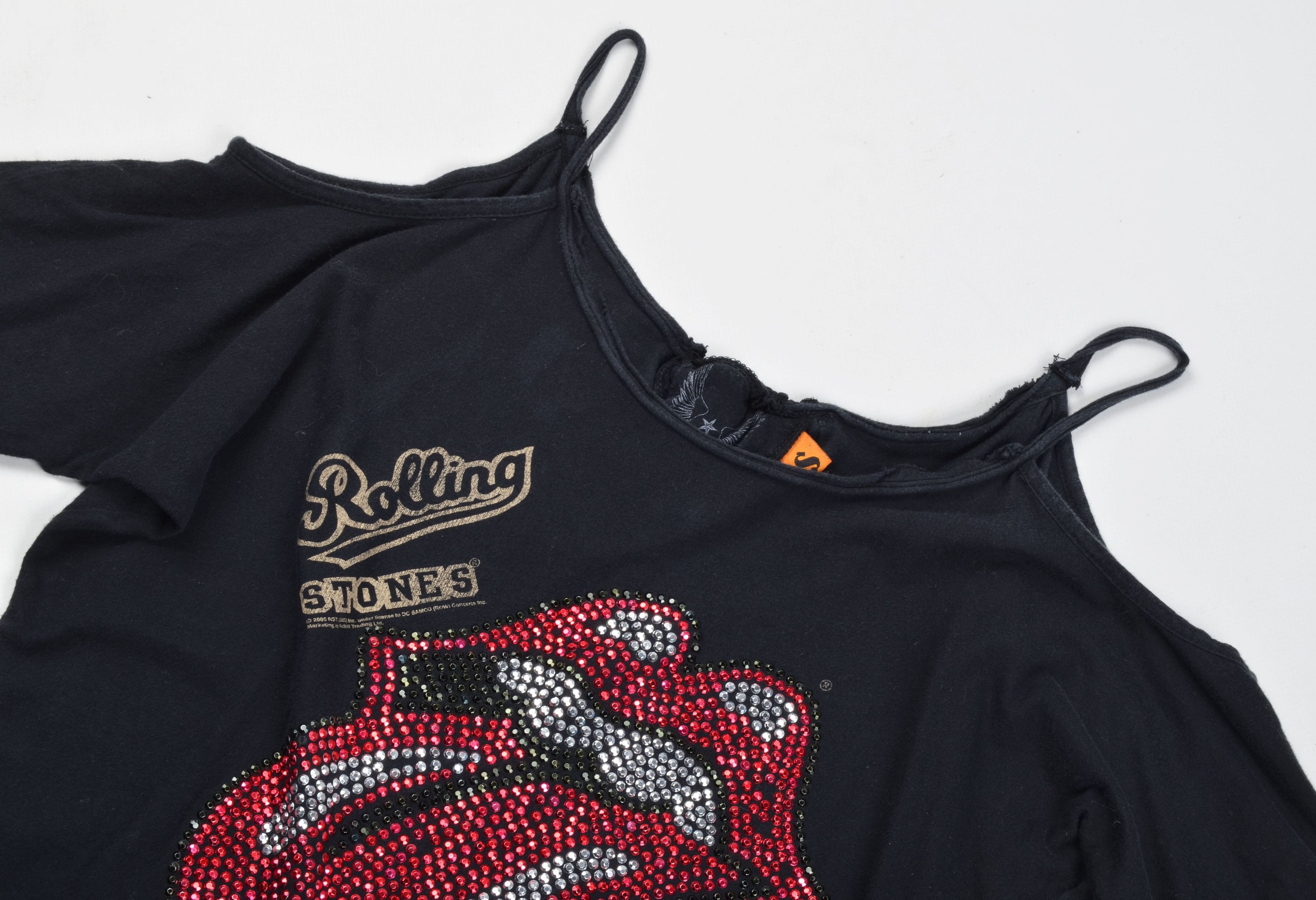 Amplified Amplified Y2K Grunge Punk Rolling Stones Rhinestone Top Size S / US 4 / IT 40 - 5 Thumbnail