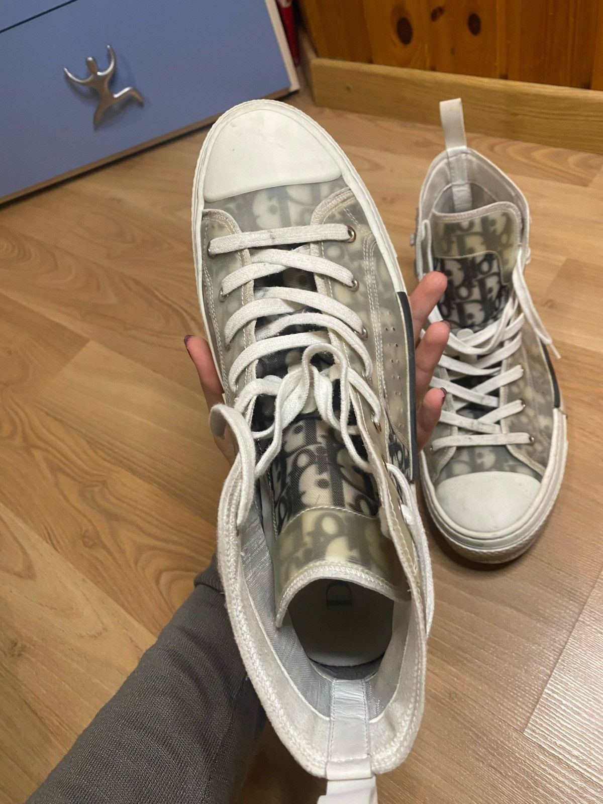 Dior Dior B23 Oblique High Top Sneakers Men’s Size US 9.5 / EU 42-43 - 7 Thumbnail