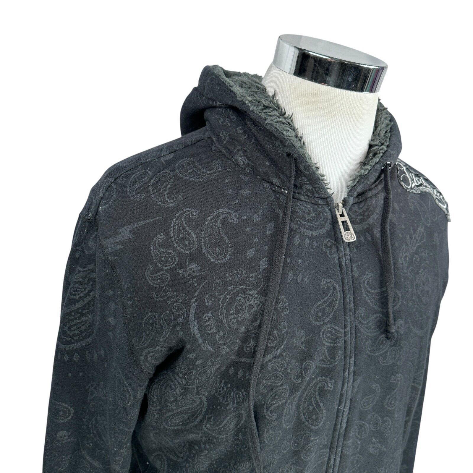 Billabong Billabong Hoodie Men’s XL Black Skull Paisley AOP Zip Y2K Size US XL / EU 56 / 4 - 2 Thumbnail